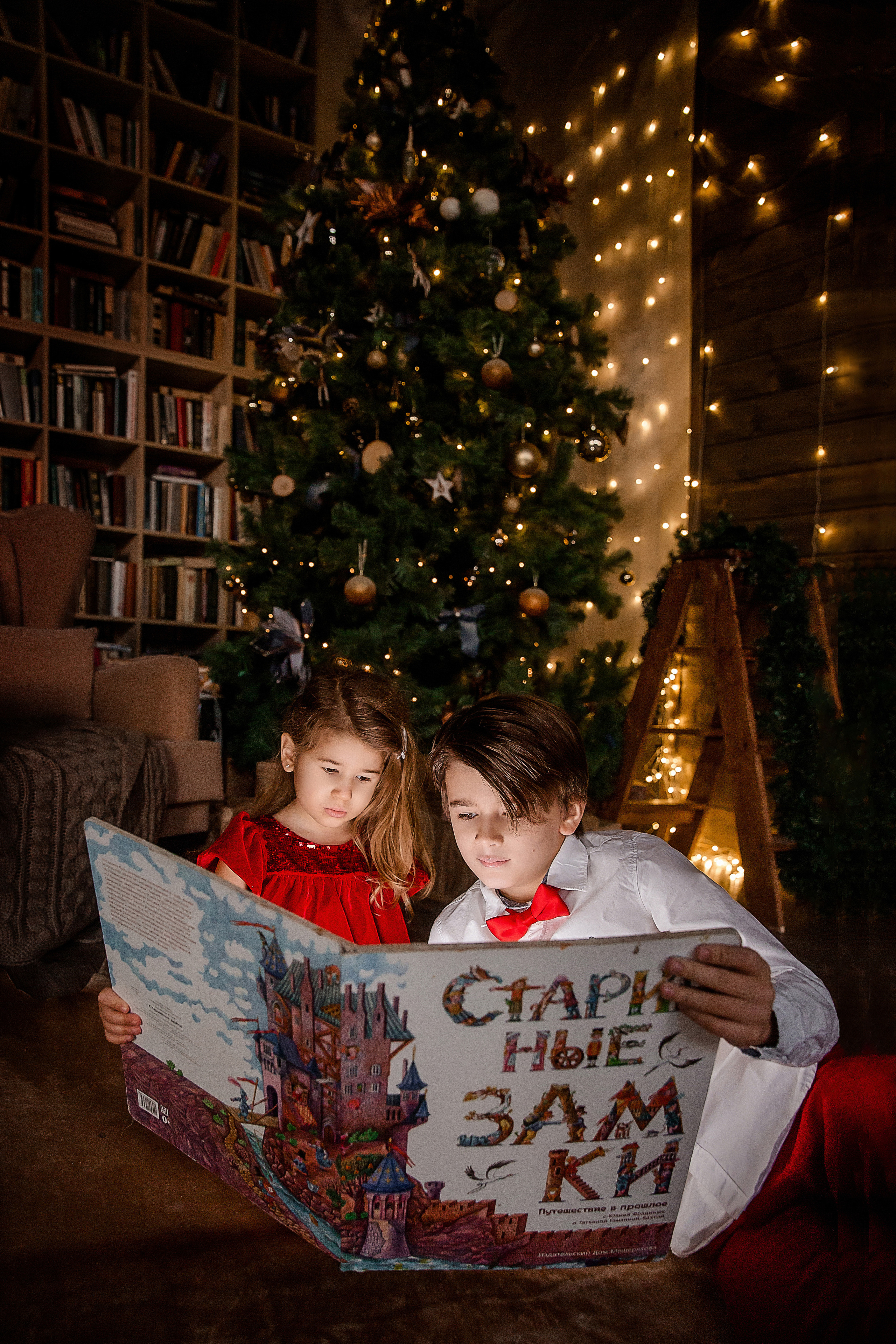 Новогодняя семейная фотосессия. Екатерина, Матиас, Элизабет. Семейный и детский фотограф в Москве Вера Ускова