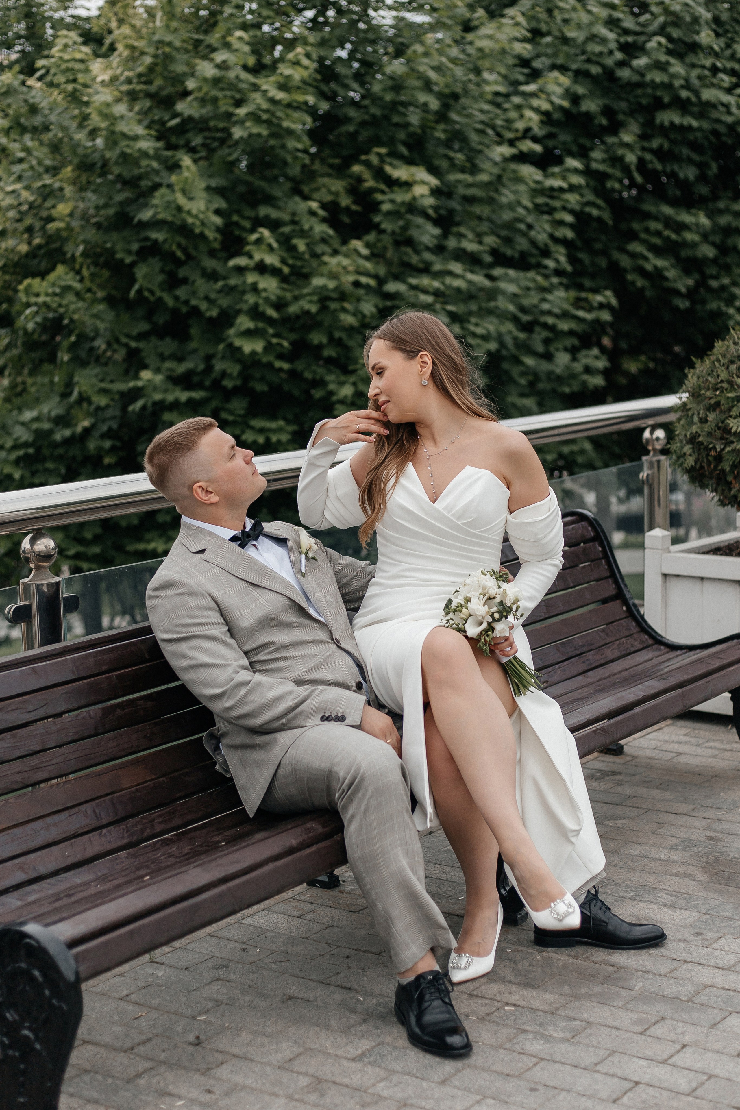 Свадебная прогулка в Москве. Свадебный фотограф в Москве Дарья Олендарёва