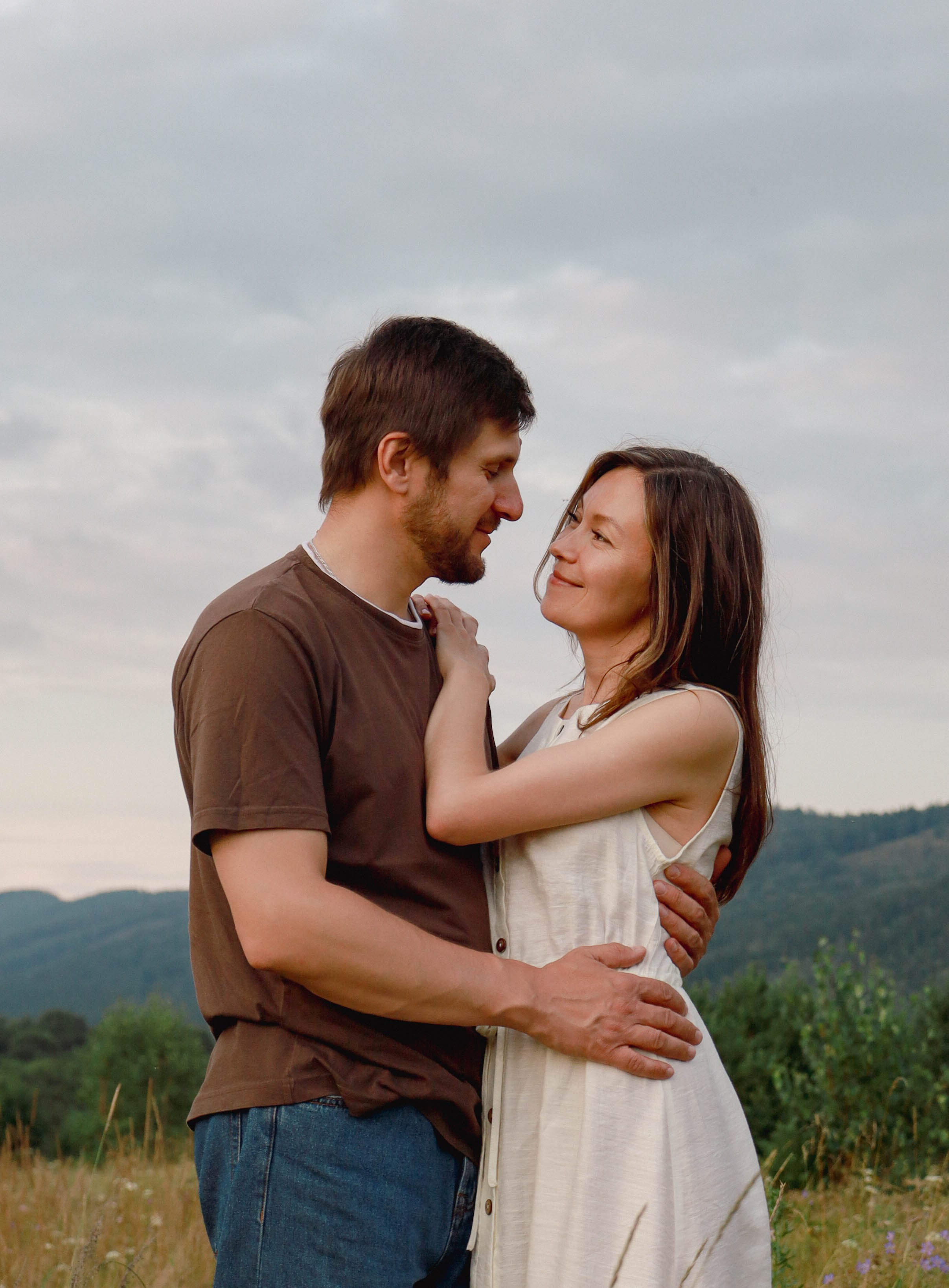 Семья в поле. Фотограф Александра Коновалова