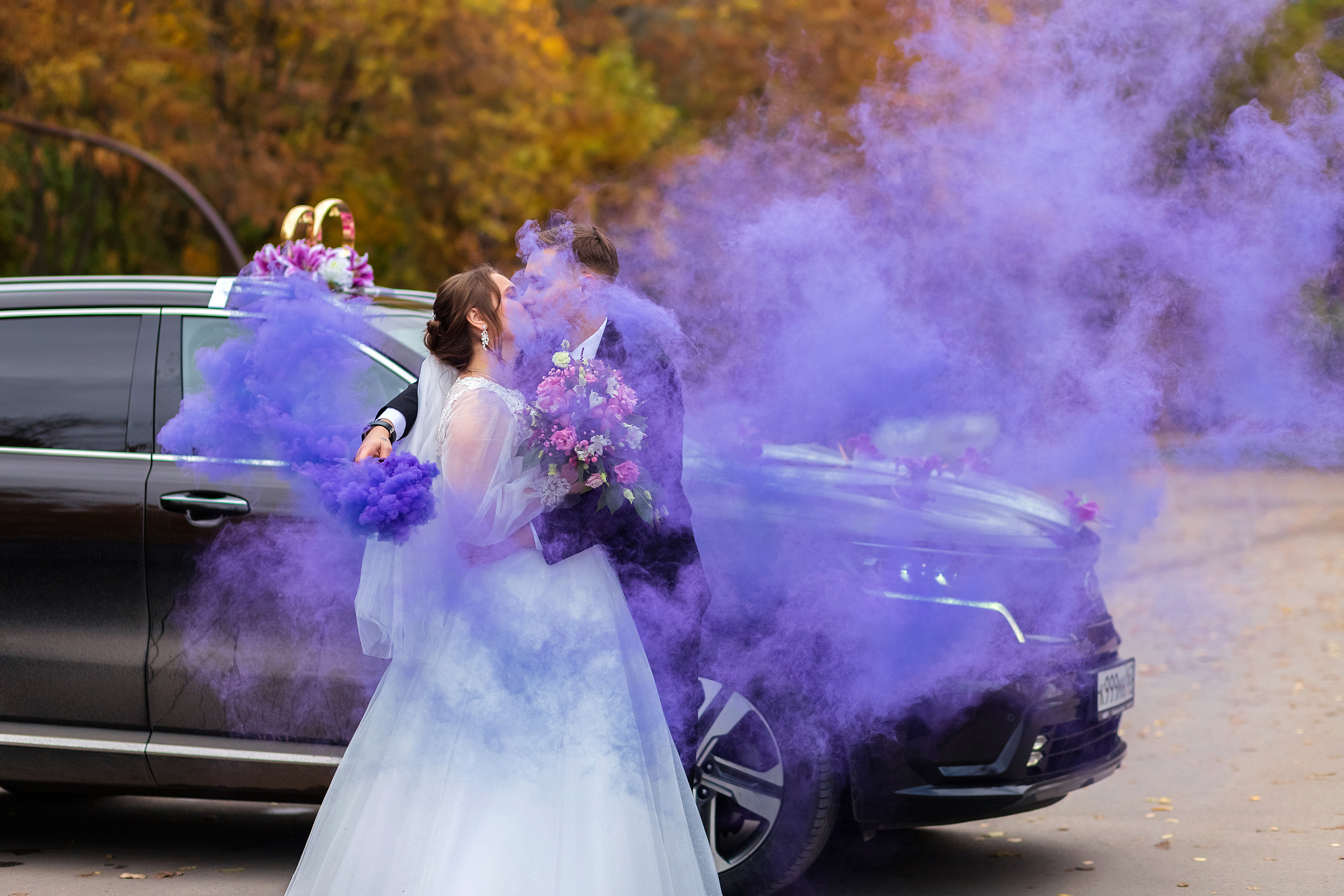 Красивая осенняя прогулка Ирины и Владимира. Фотограф в Самарской области Елизавета Чагеева