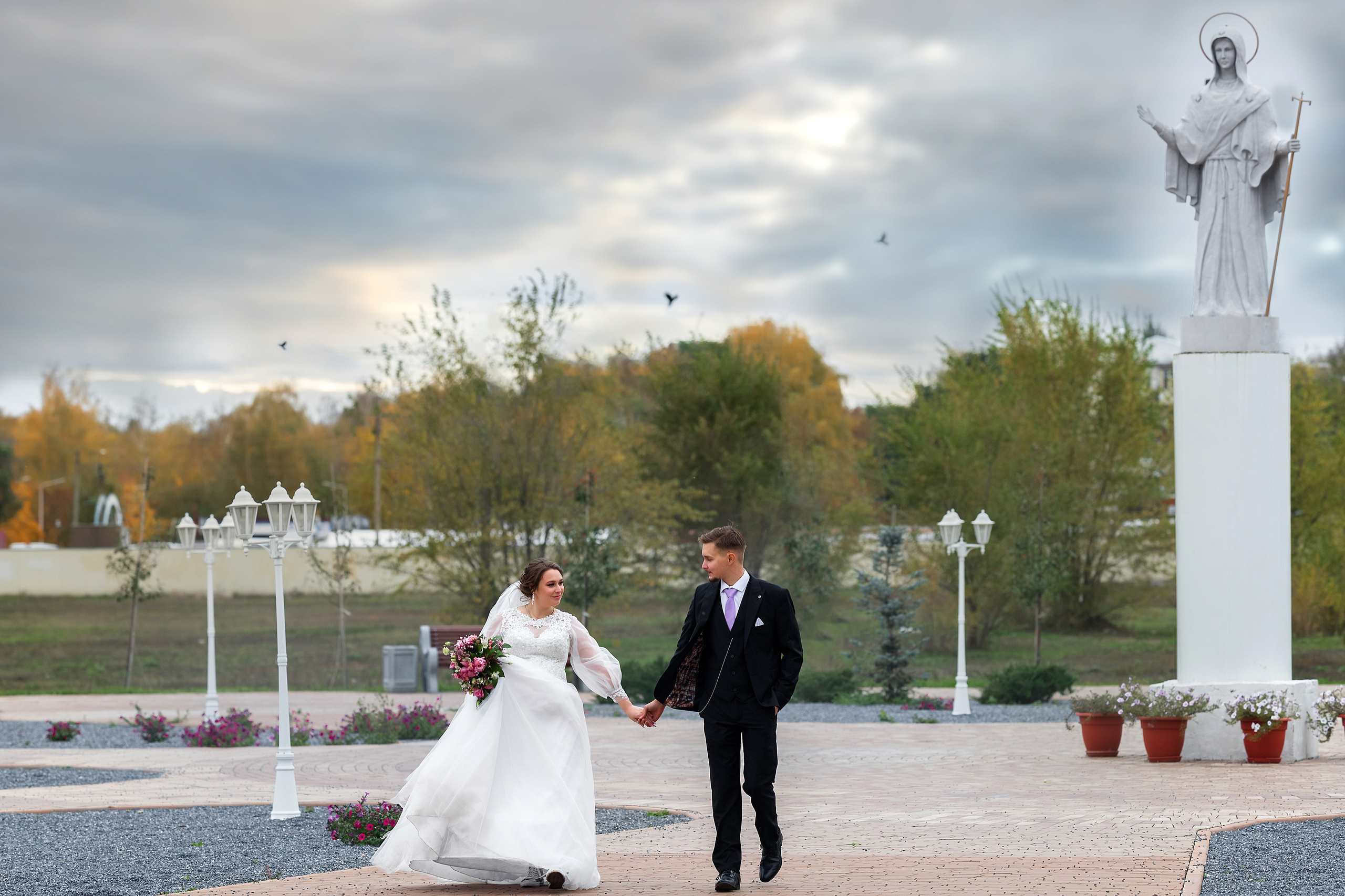 Красивая осенняя прогулка Ирины и Владимира. Фотограф в Самарской области Елизавета Чагеева