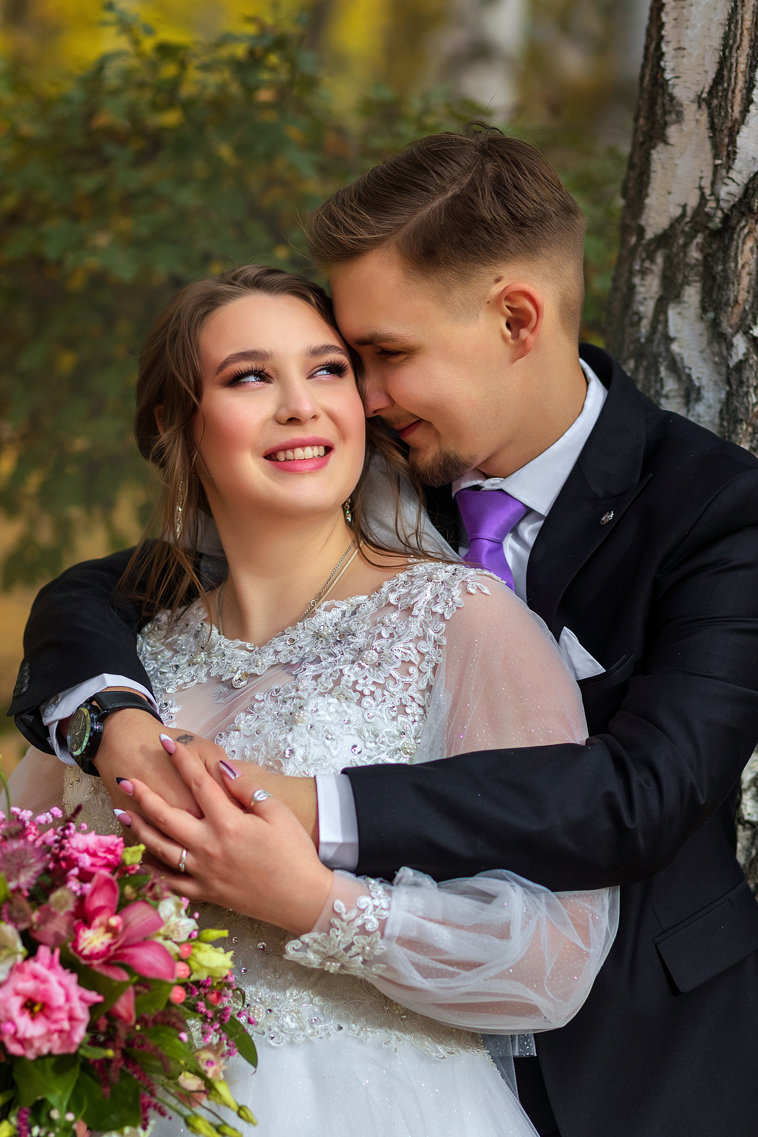 Красивая осенняя прогулка Ирины и Владимира. Фотограф в Самарской области Елизавета Чагеева