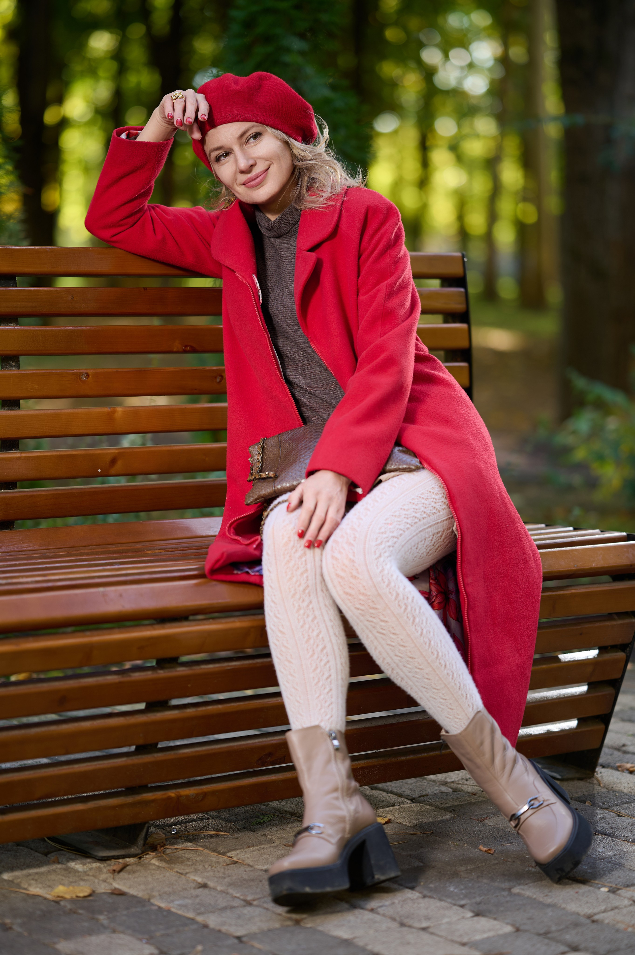 Фотосессия с Татьяной в осеннем парке. Портретный фотограф в Краснодаре Евгений Карпов