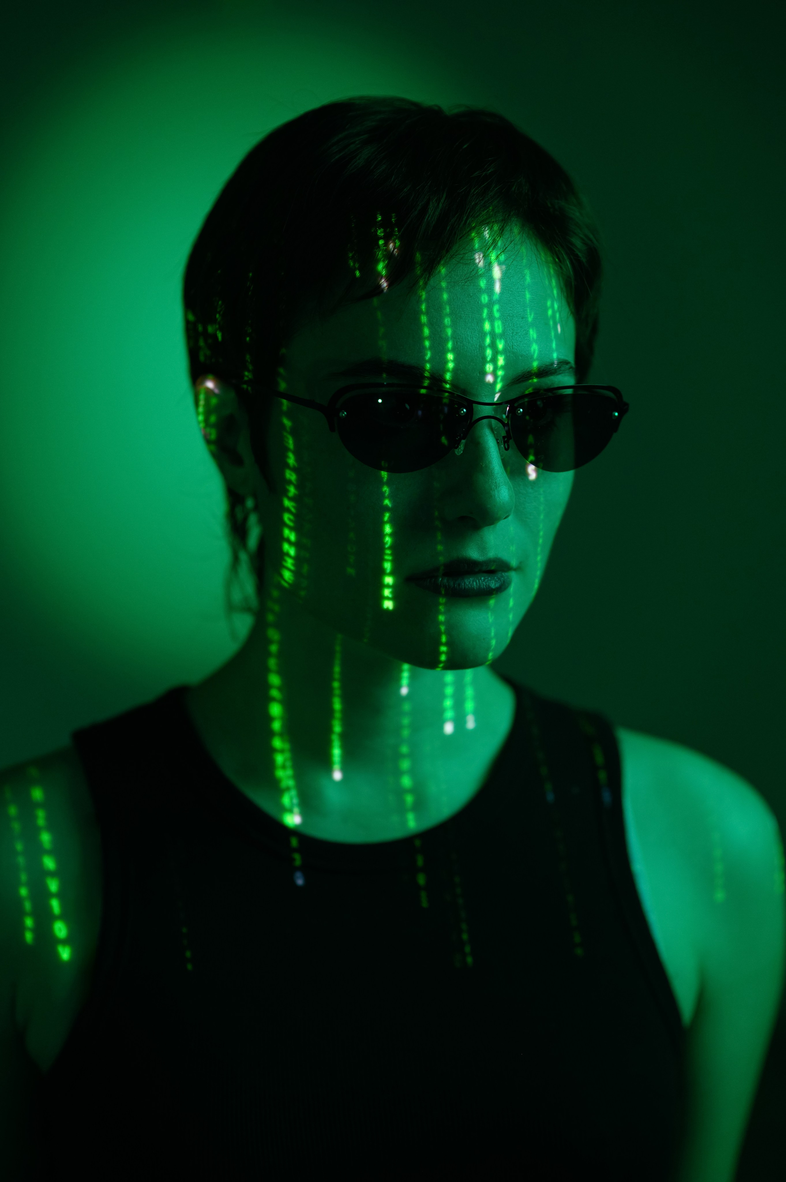 Фотосессия в стиле Матрицы. Тринити