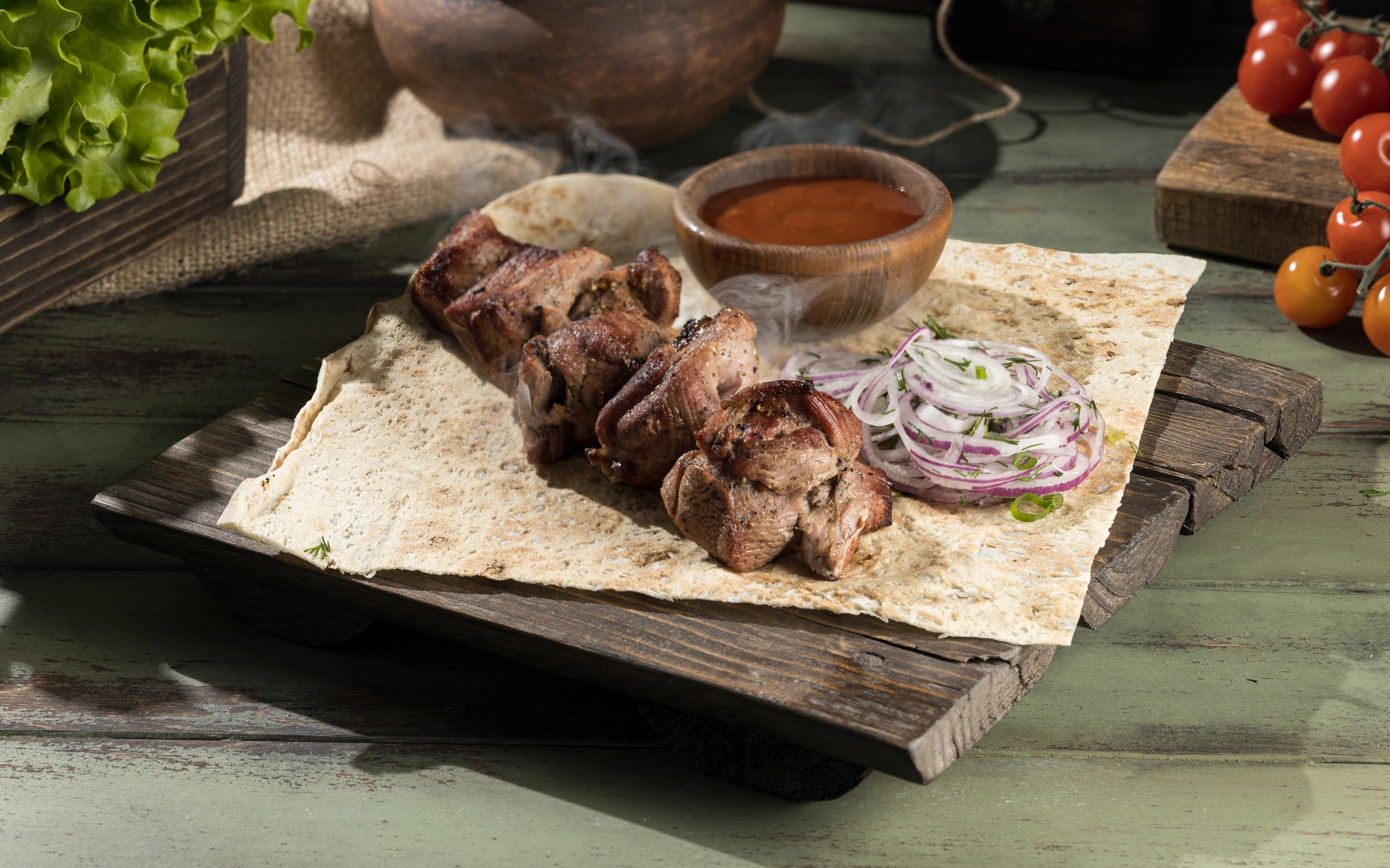 Съемка блюд шашлыка. Фуд и предметный фотограф Гришина Ольга