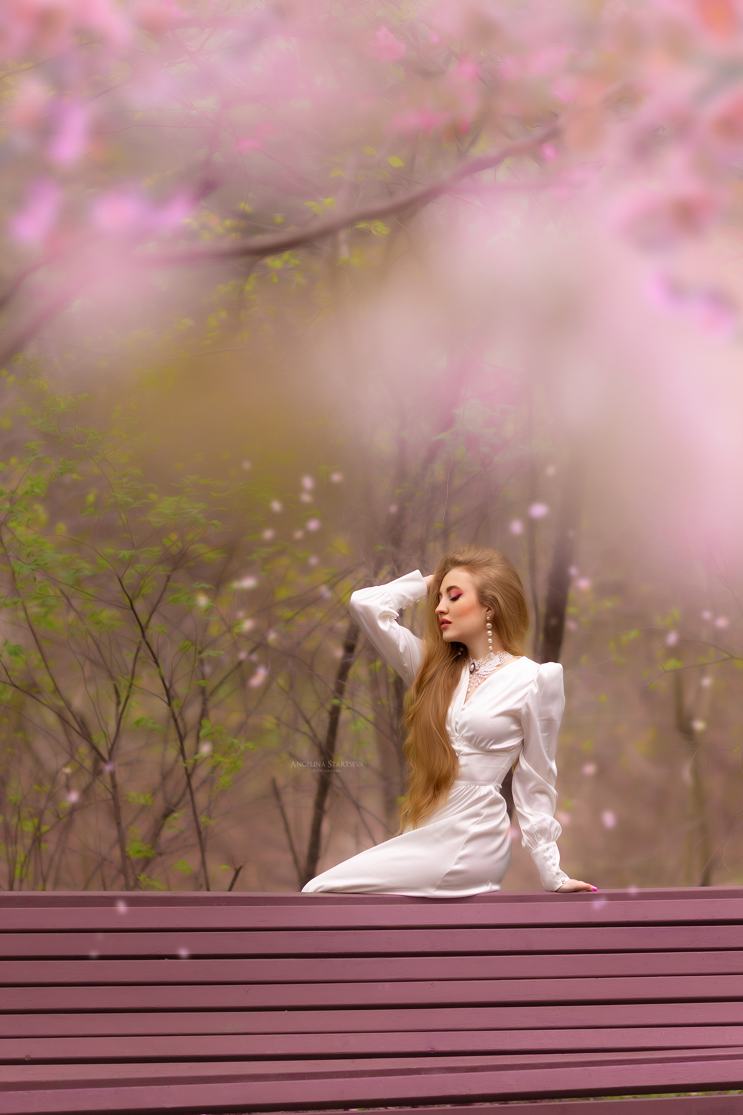 идеи для фотосессии в цветении