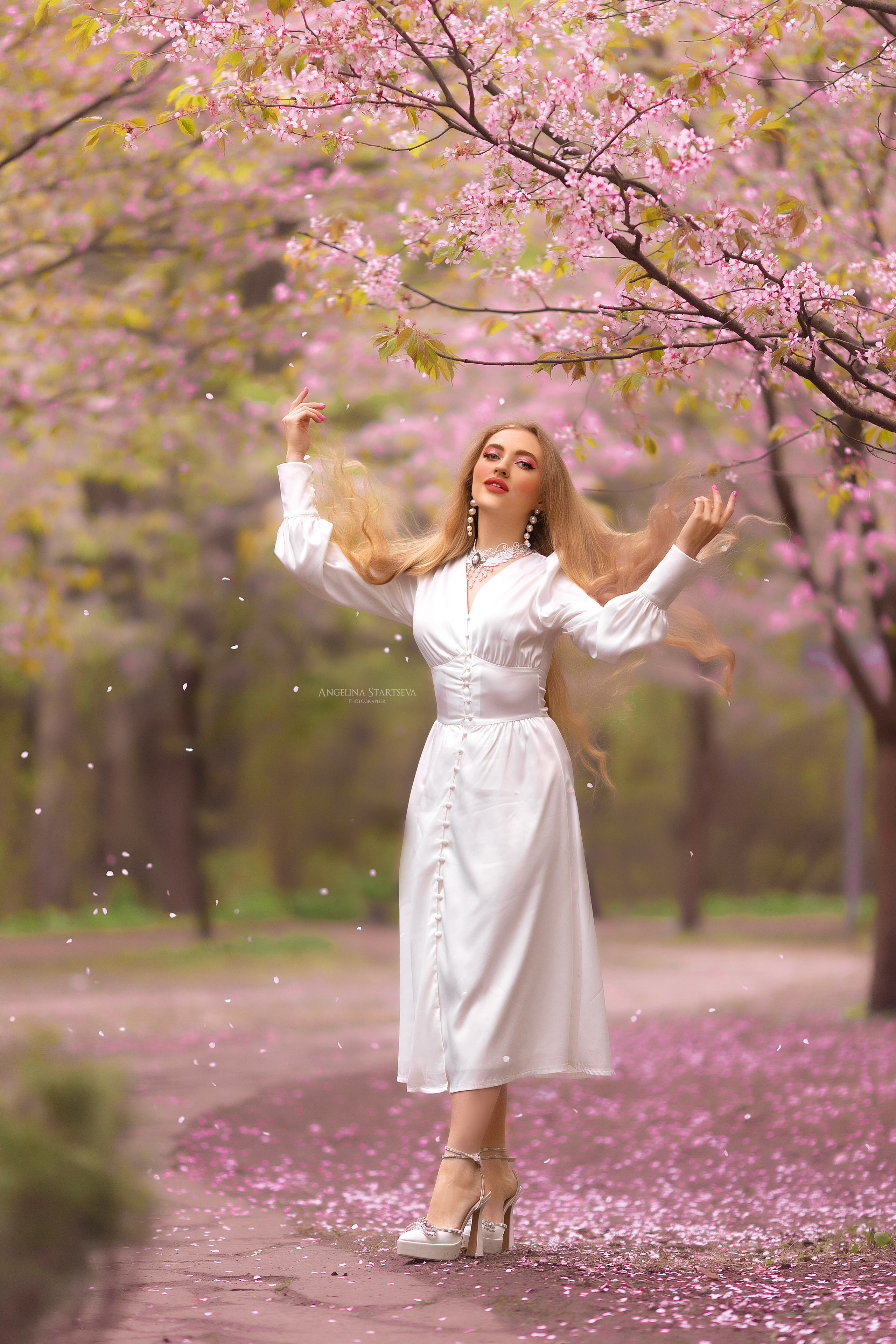 цветущая фотосессия
