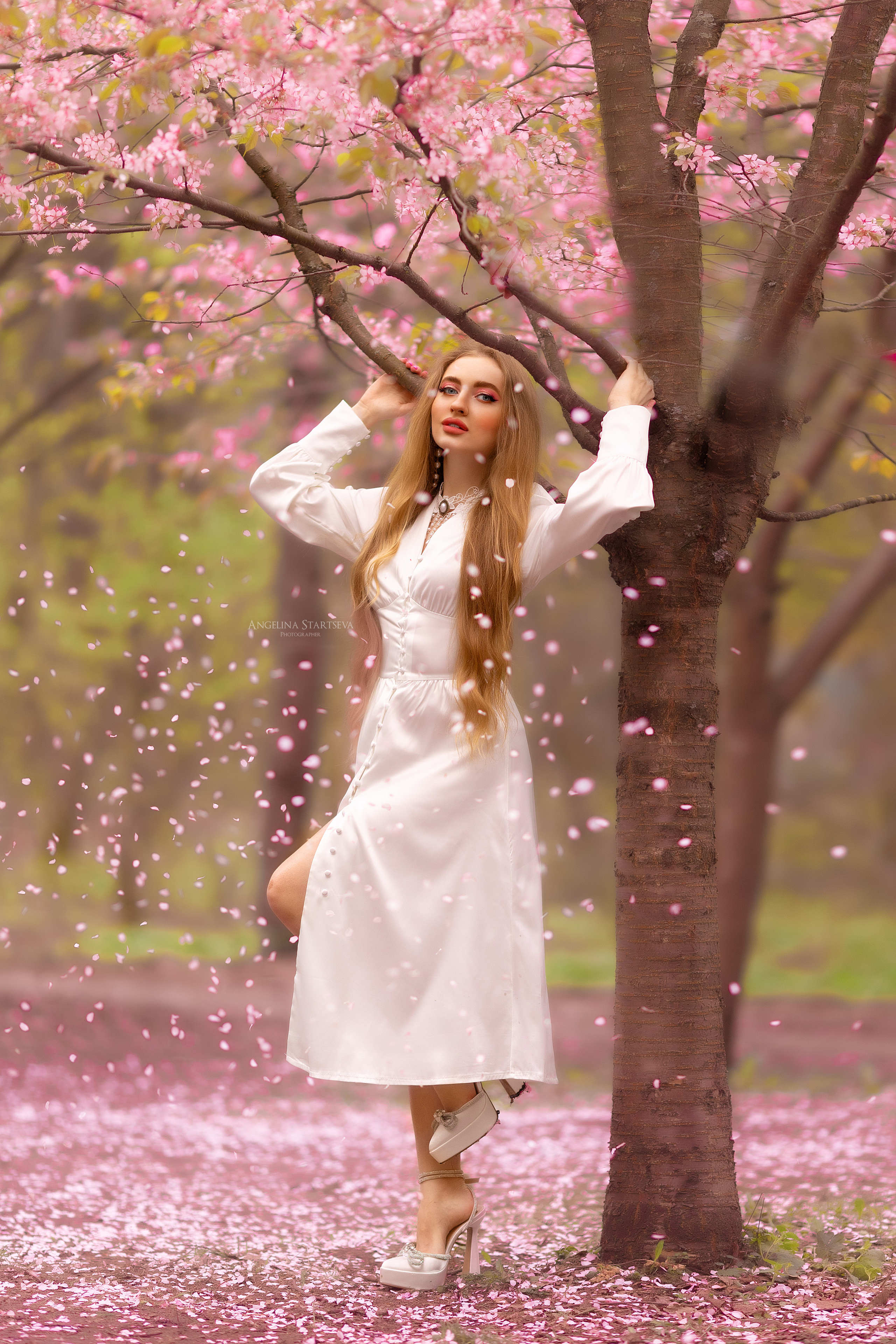 фотосессия в цветущих садах