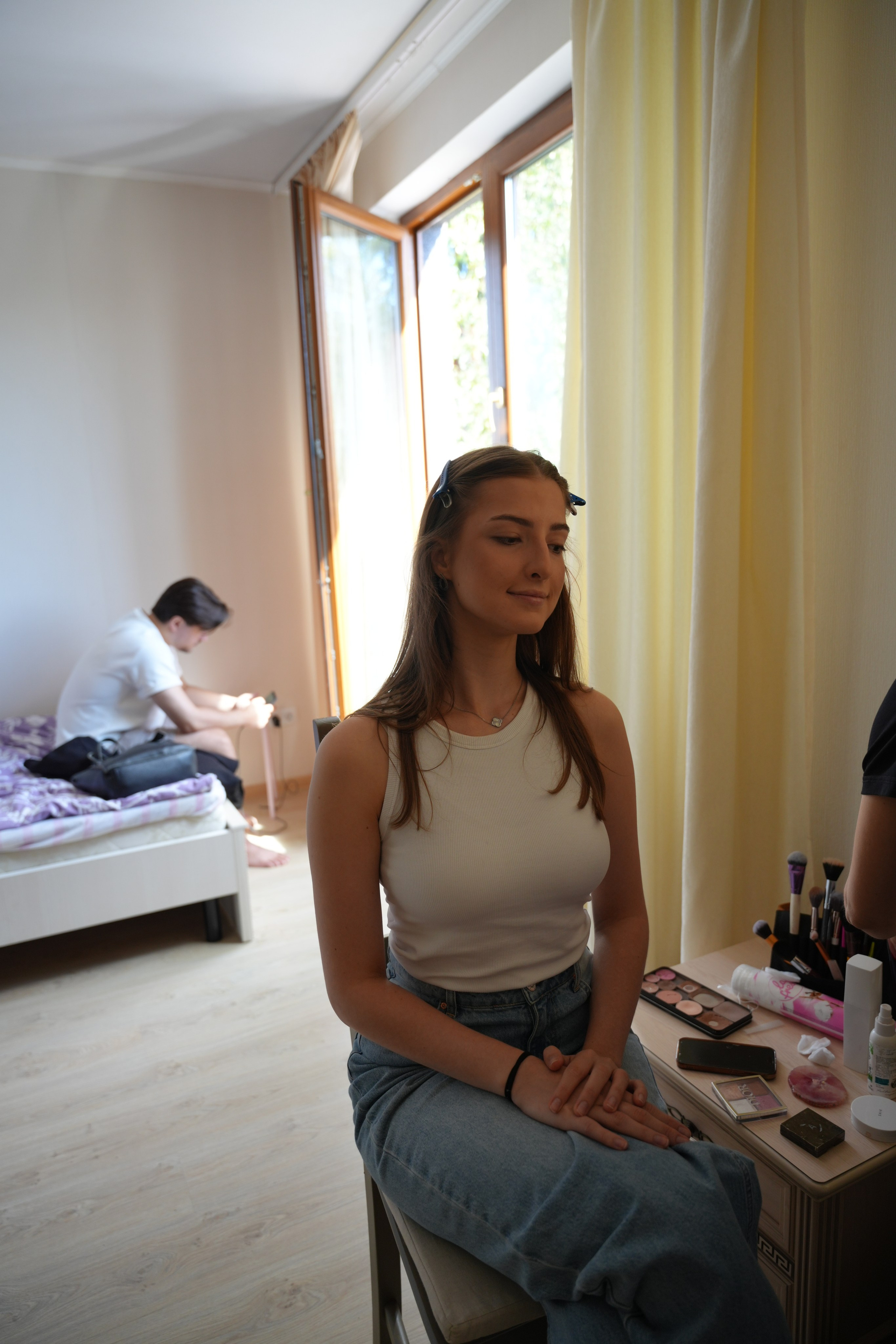 #backstage со съёмок команды в загородном доме. Портретный фотограф в Санкт-Петербурге Дмитриева Наталия