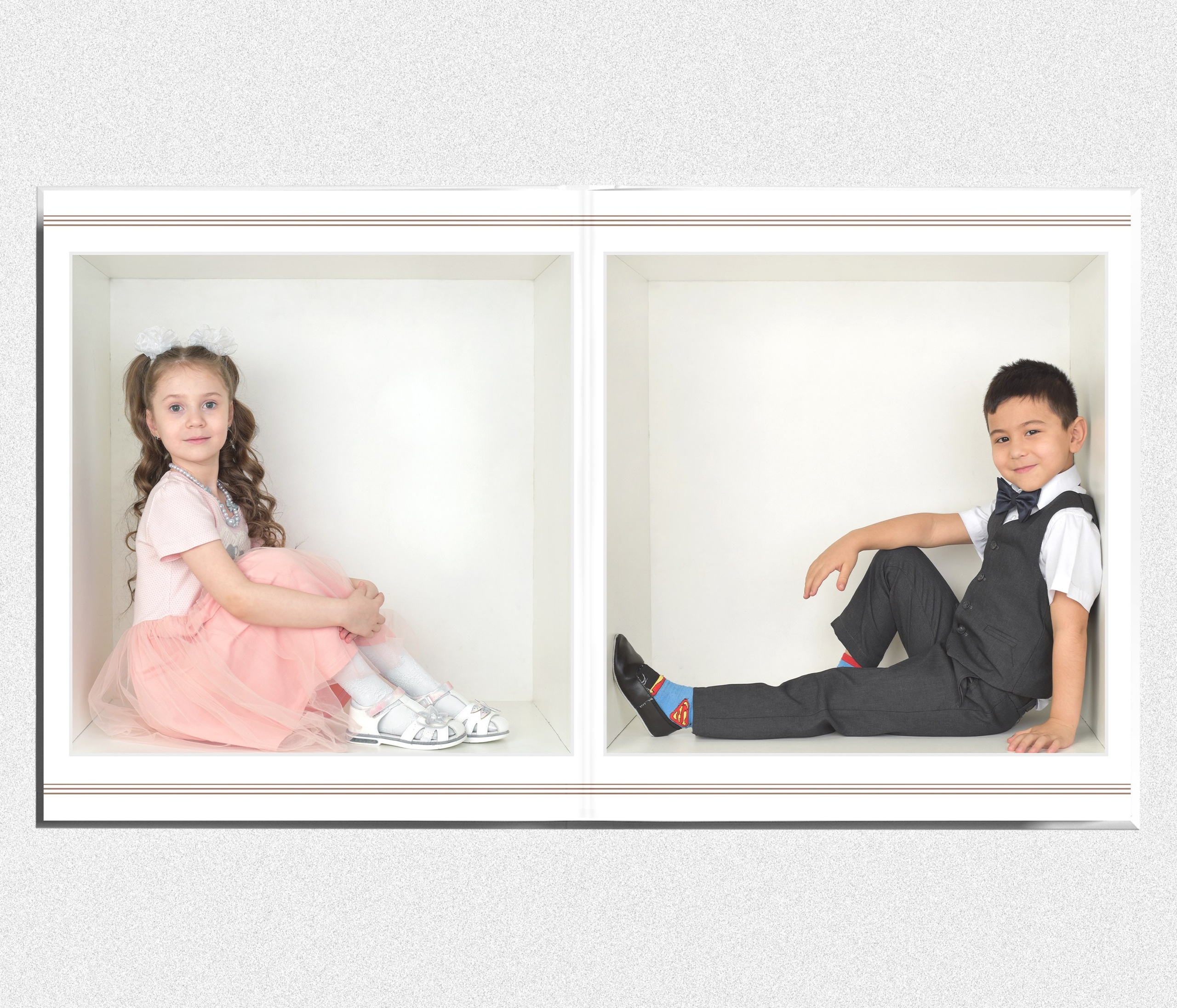 Выпускной альбом для детского сада "В кубе". Выпускные альбомы в Тюмени для школ, садов, вузов спортивных секций