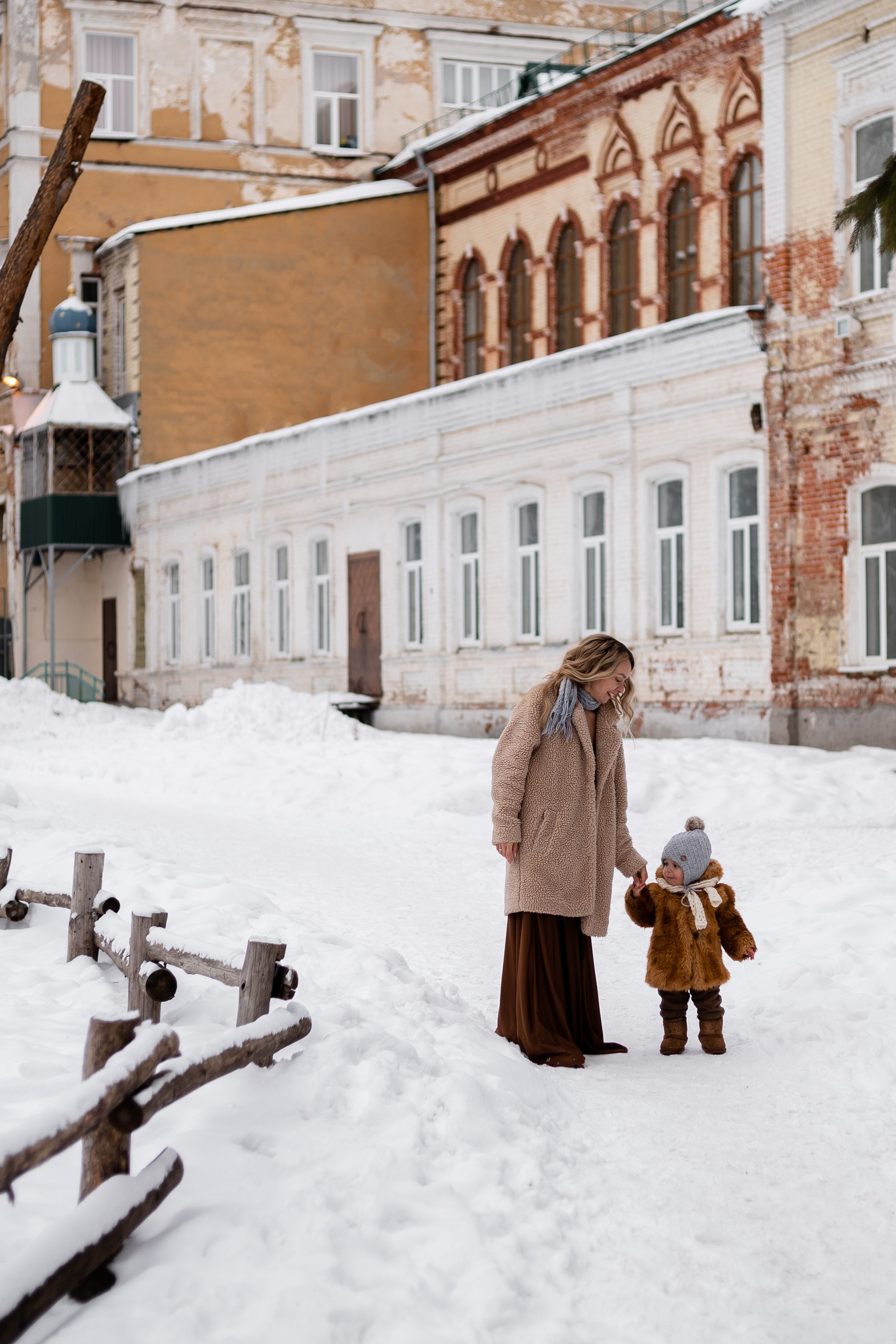 Зима. Мама и малыш. Семейный фотограф в Саратове Элоиза Ляпина