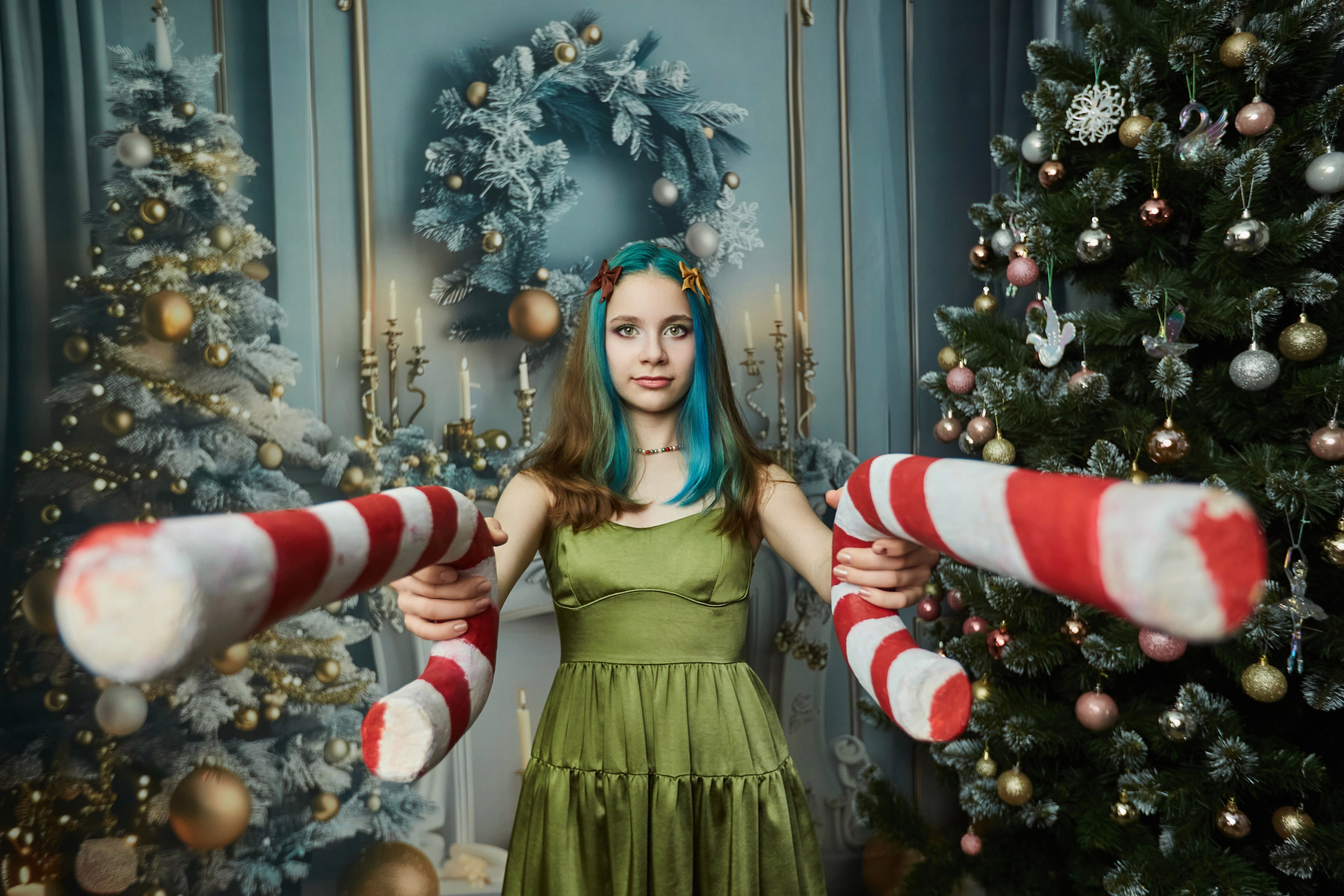 Новогодние фотосъемки в студии