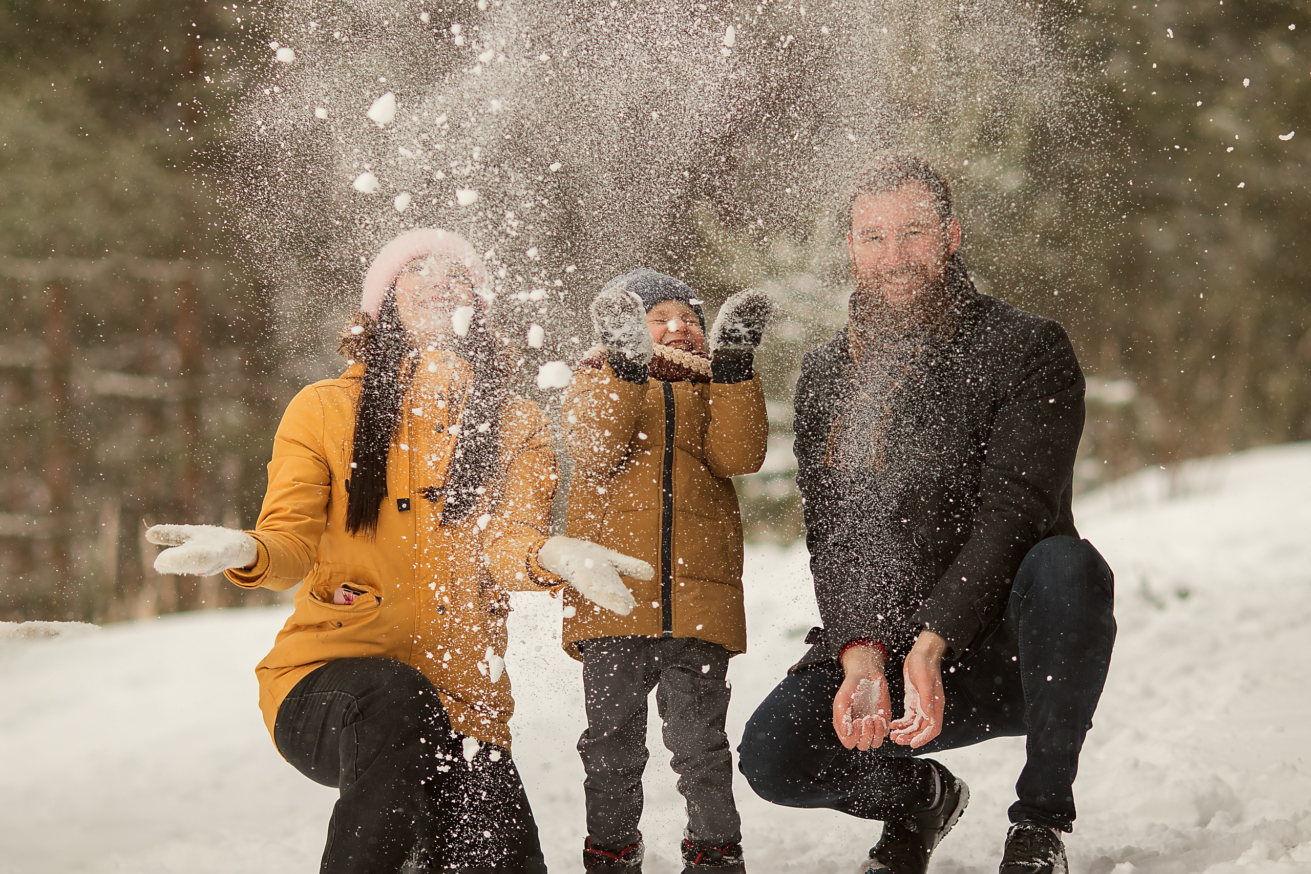 Зимняя фотосессия на прусовских карьерах. Семейный и детский фотограф в Ярославле Абрамов Артём