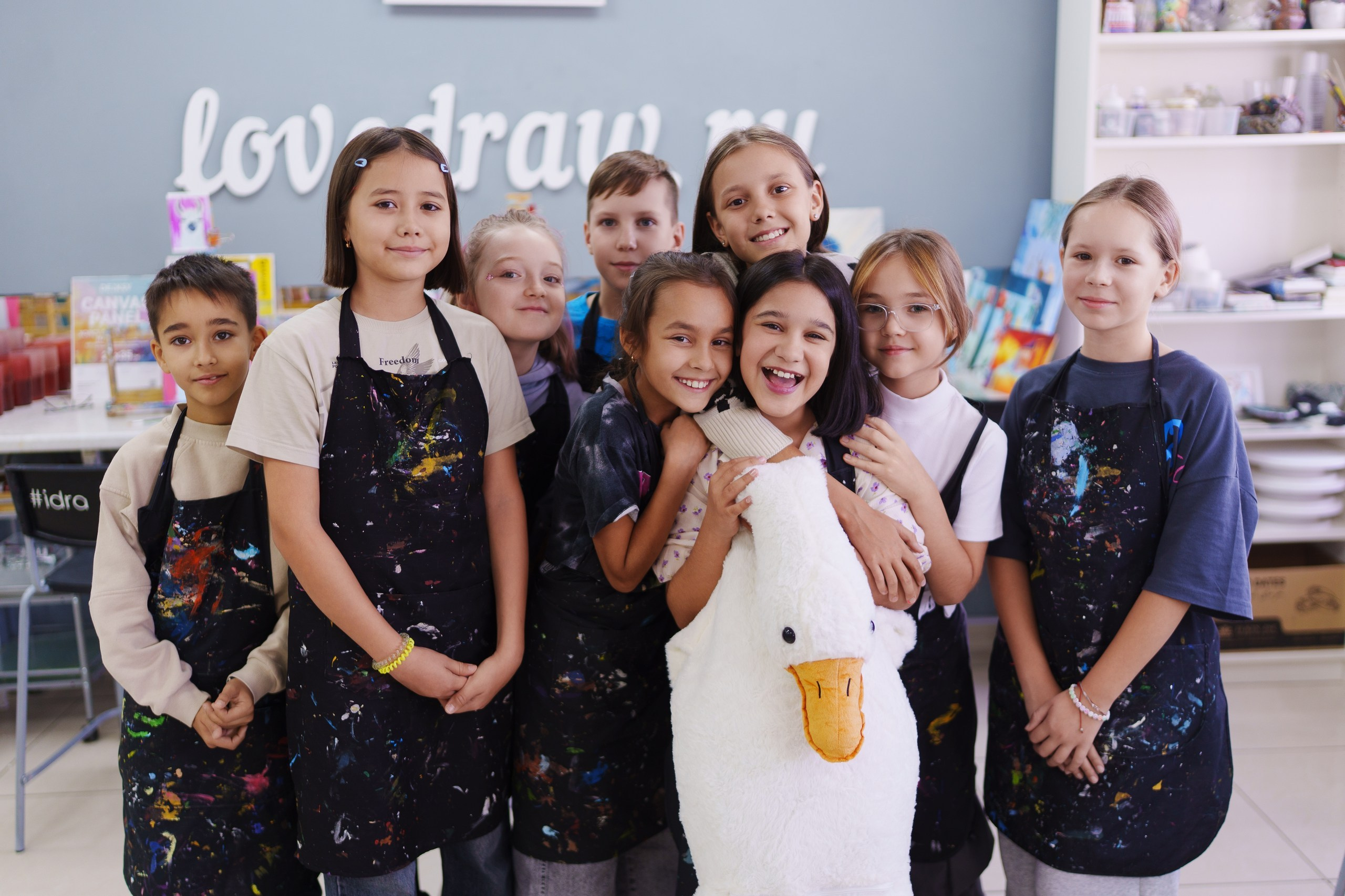 Фотосъёмка детского дня рождения в студии рисования «Я рисую», Уфа