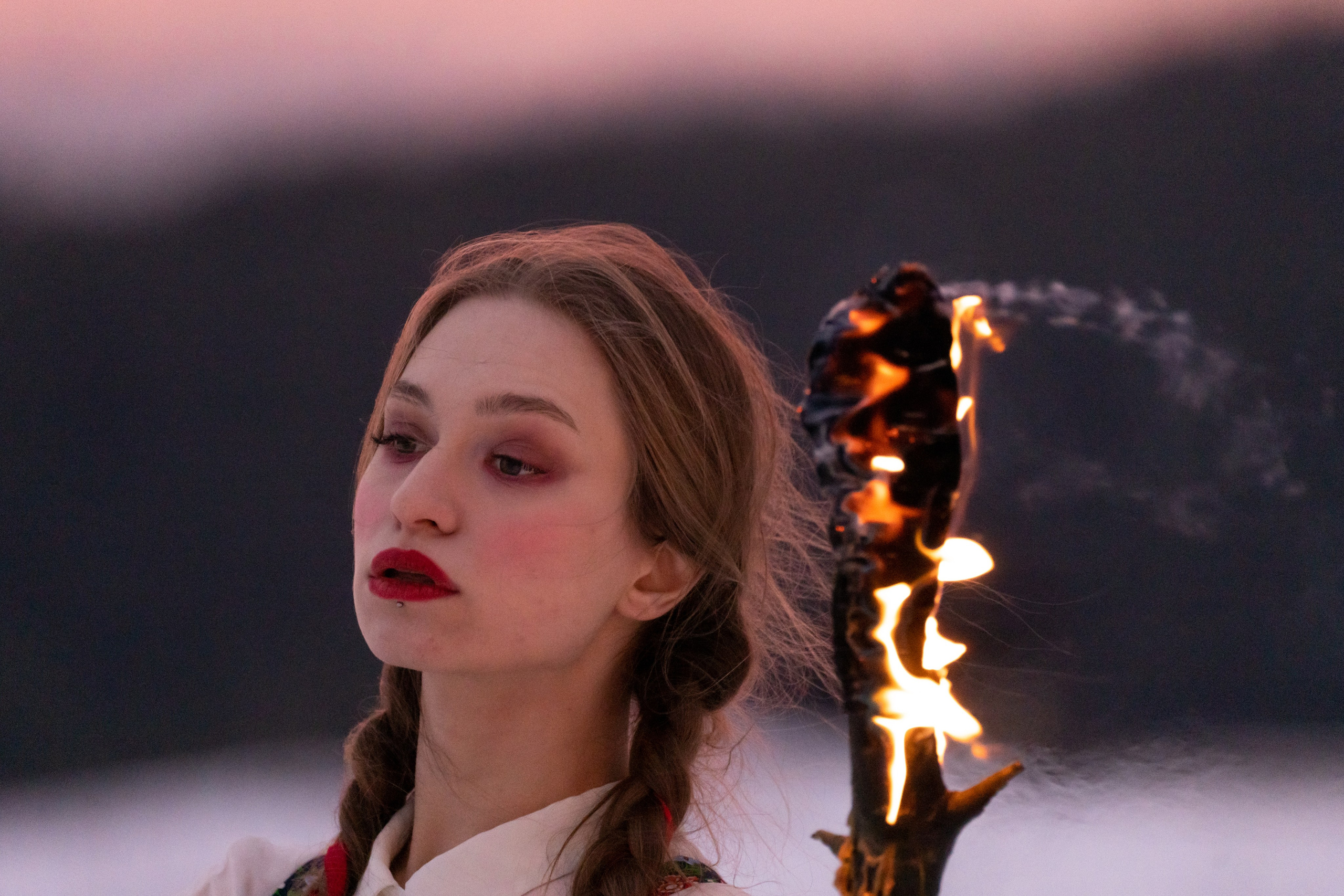 фотосессия с факелом СПб