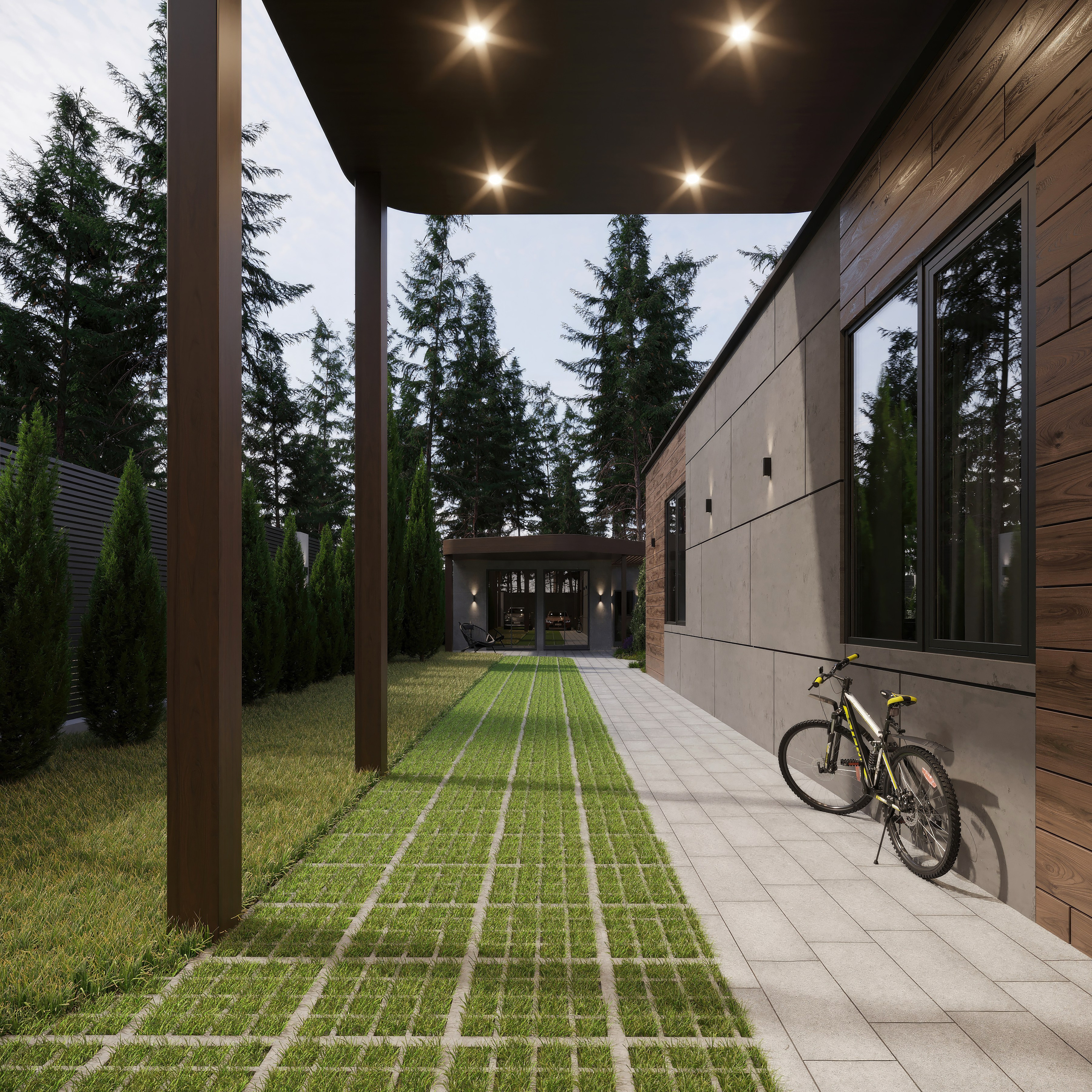 Private House Design and Landscaping — 3D Visualization Project. 3D INTERIOR AND ARCHITECTURE VISUALIZATION