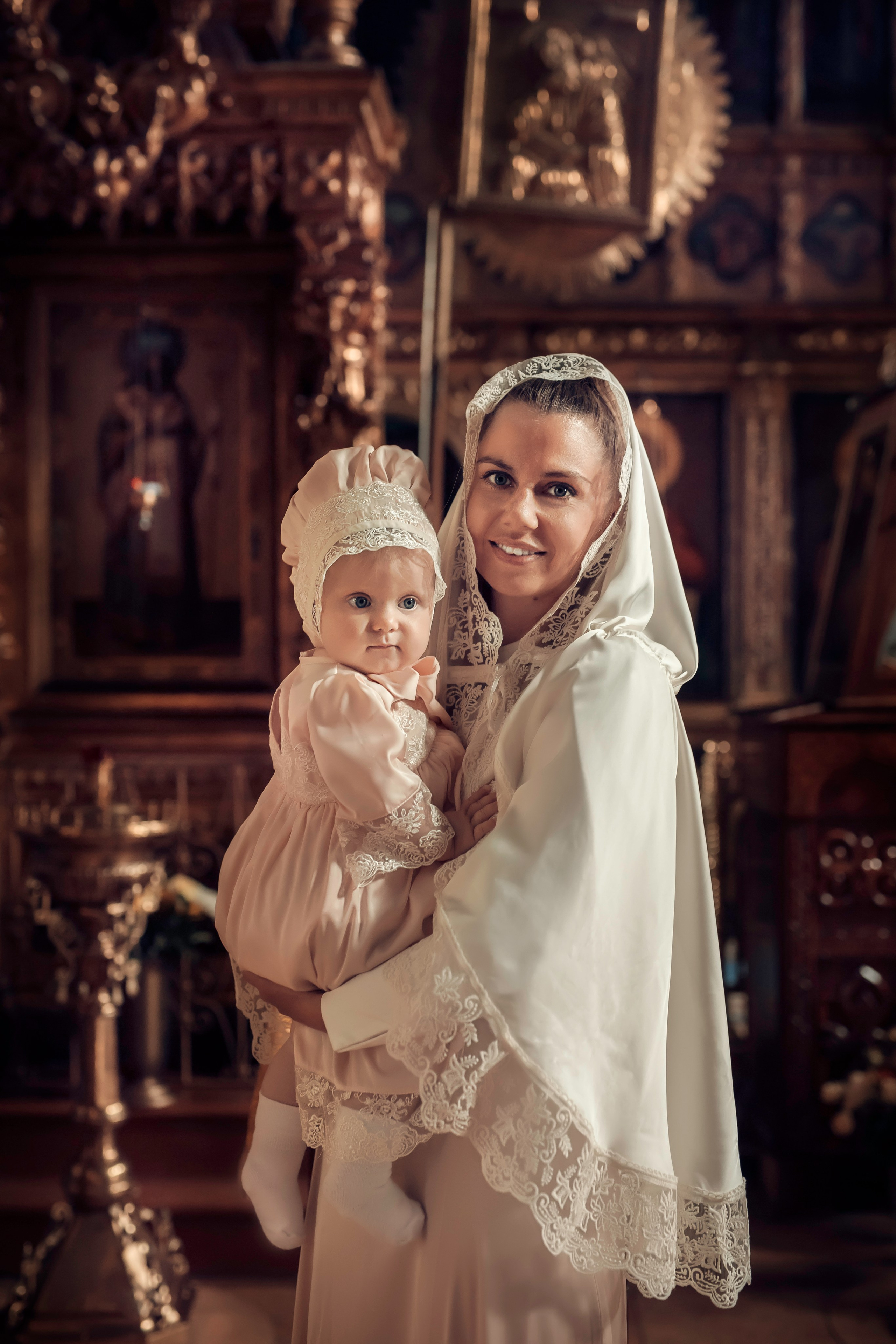 Крещение Аполлинарии в Успенском храме с. Шубино