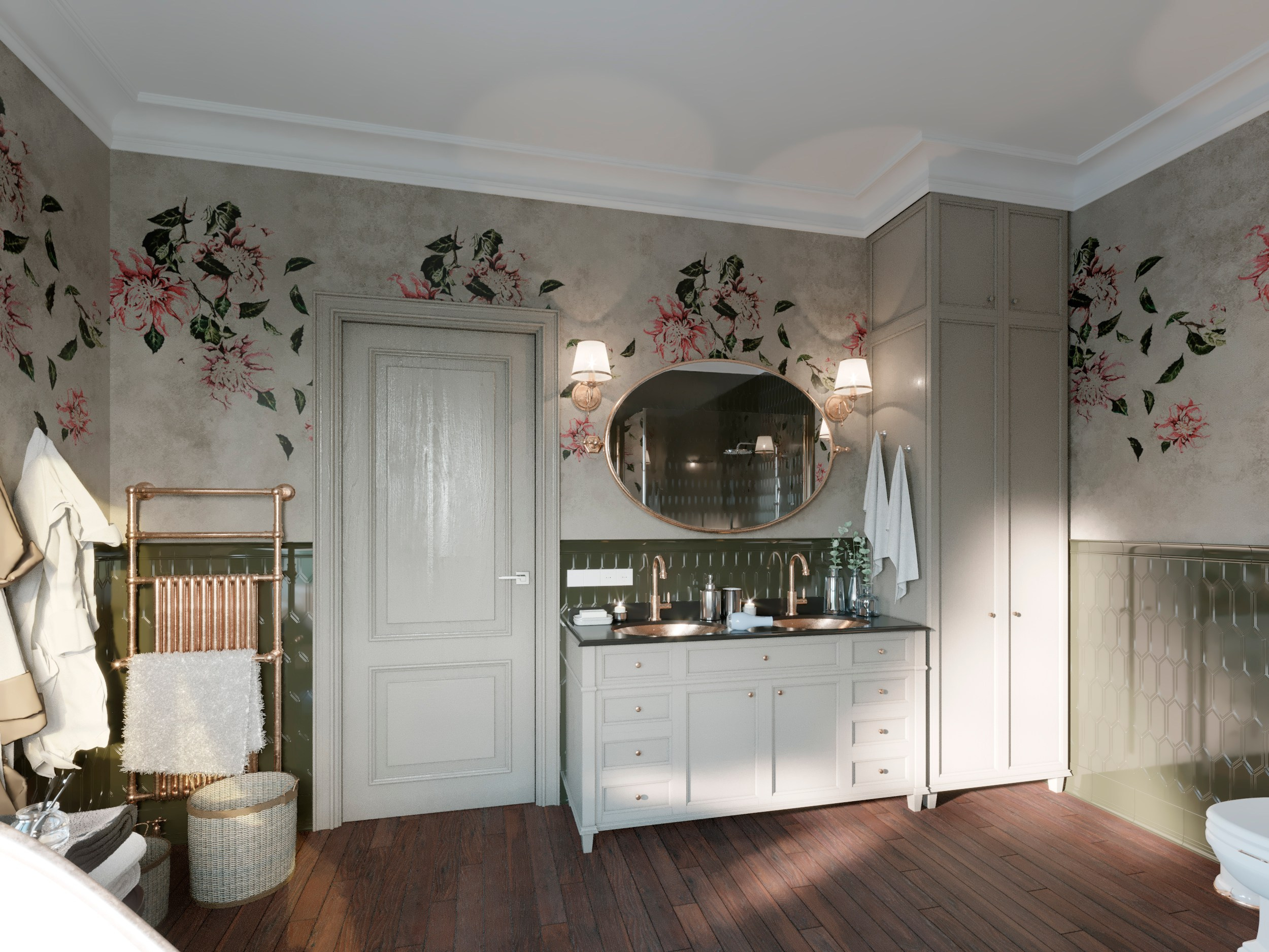 Private House Interior in Goryachy Klyuch — Full Design Project. 3D INTERIOR AND ARCHITECTURE VISUALIZATION