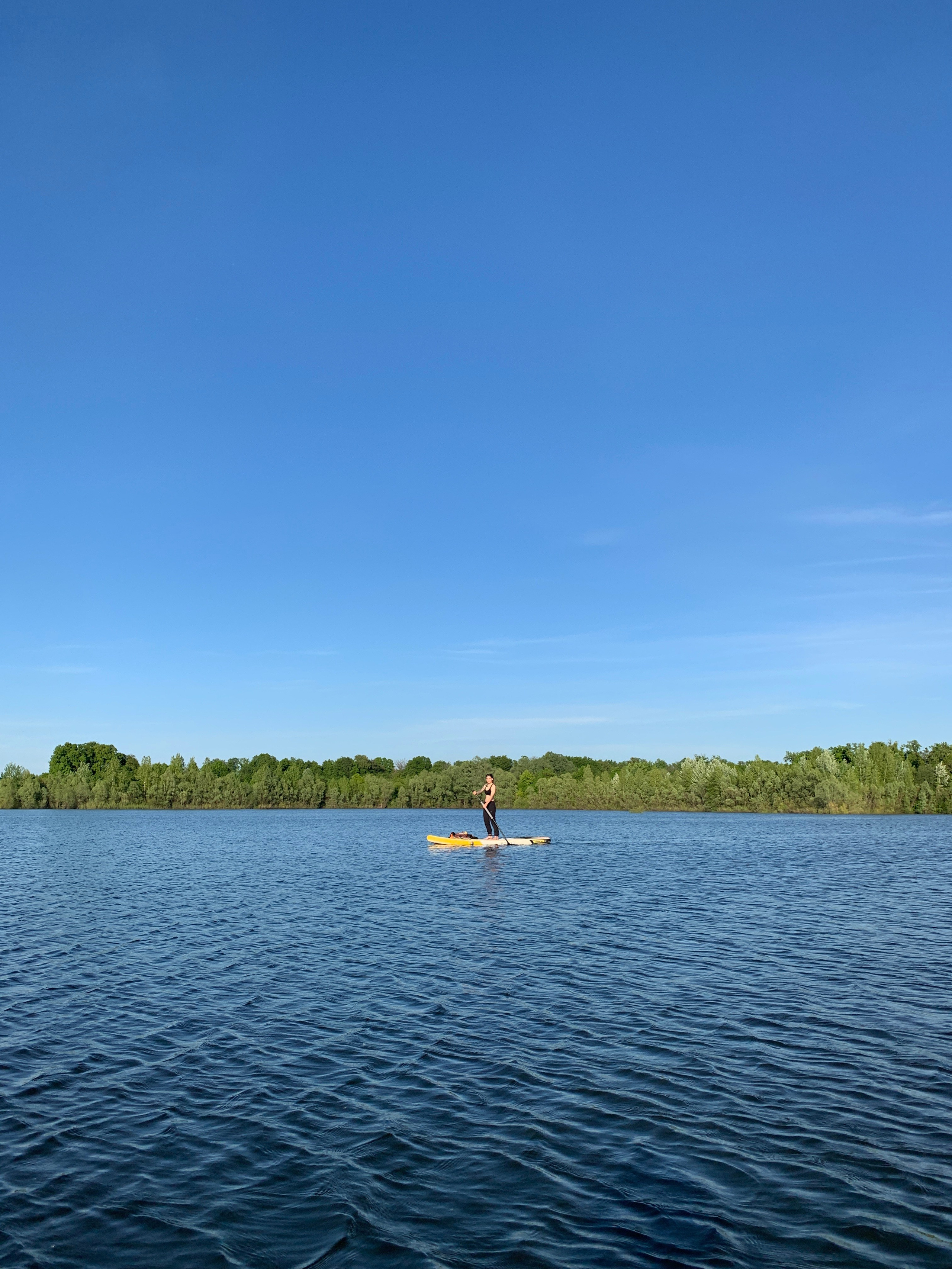 Прогулка на сапбордах в Уфе в Сипайловских карьерах