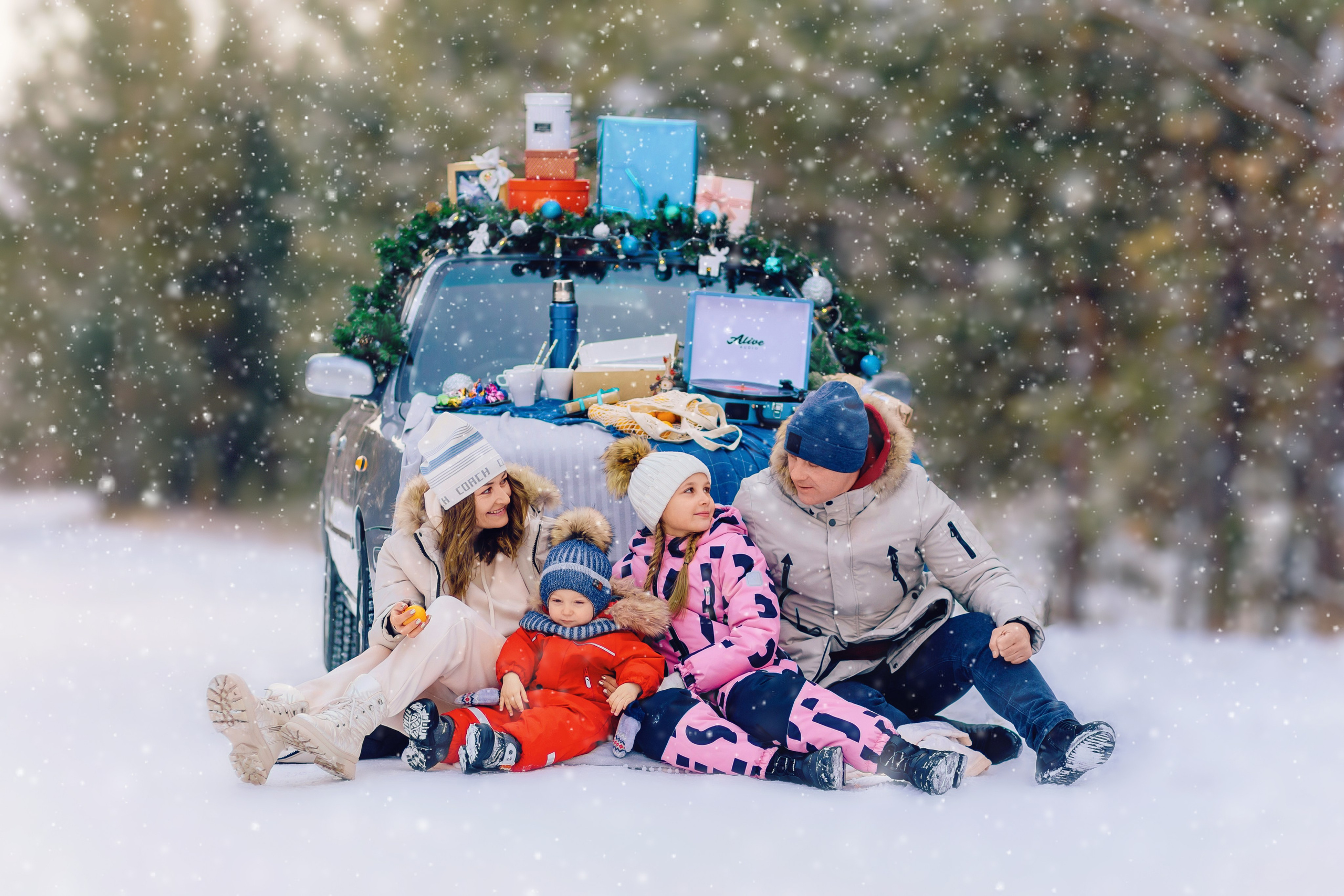 Семейные новогодние съёмки. Фотограф Бурятии София Андриянова