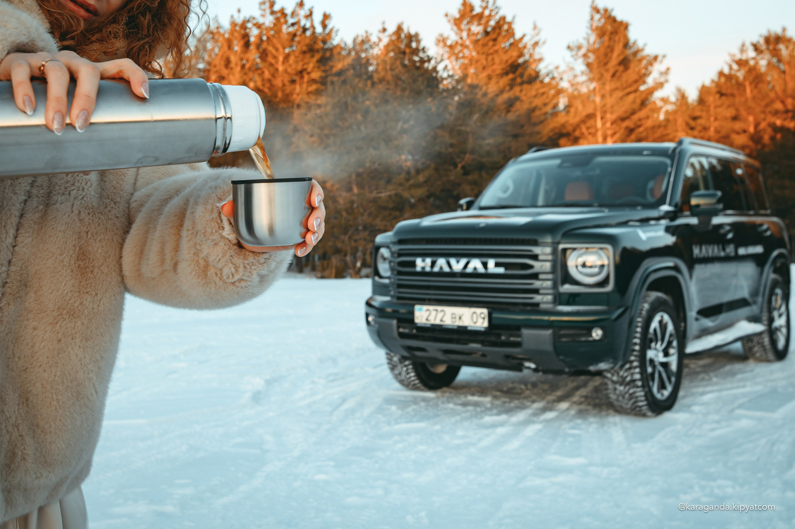 Зимний заезд на HAVAL H9. Кипятком Караганда