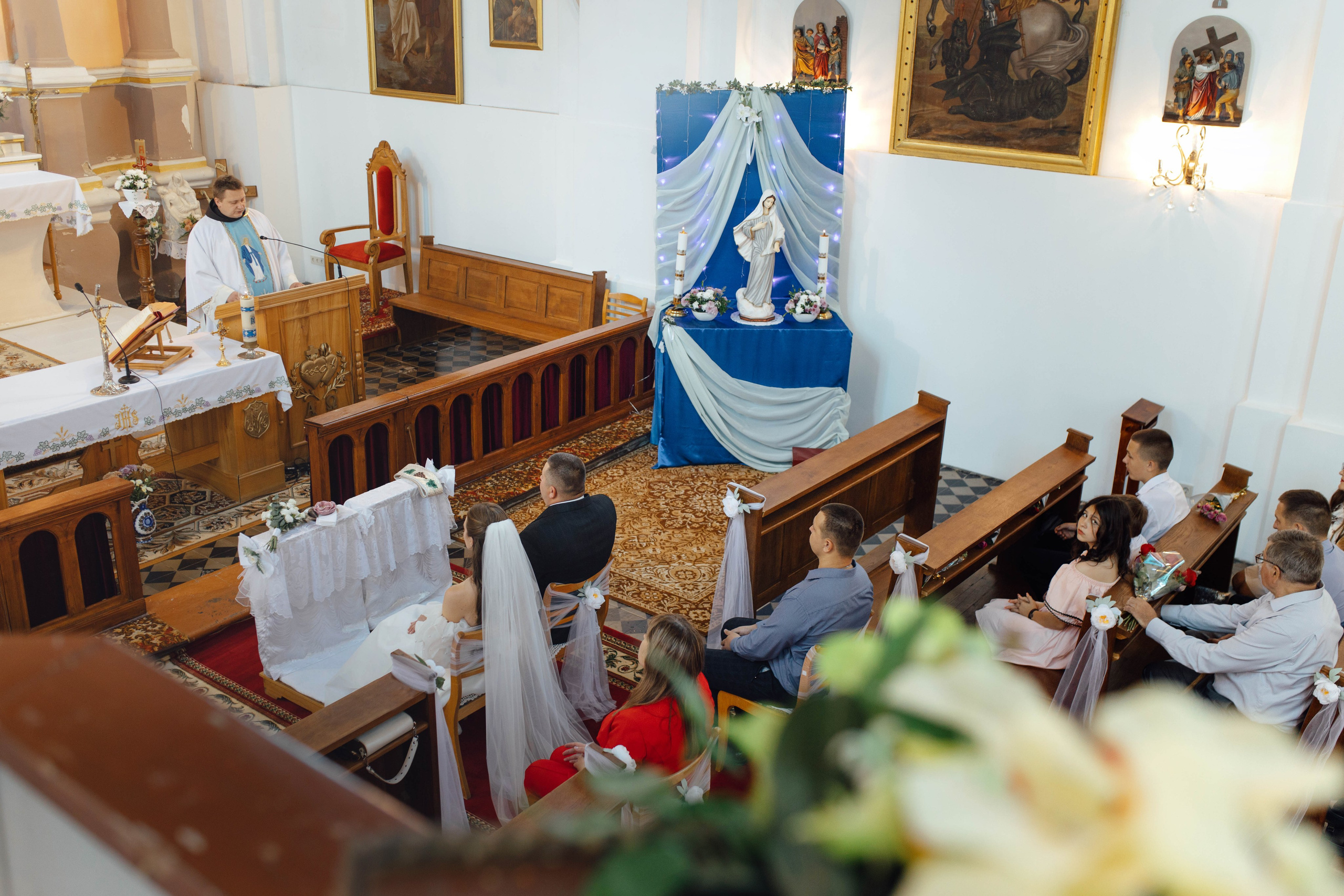 Венчание Анастасии и Сергея, костёл Непорочного зачатия