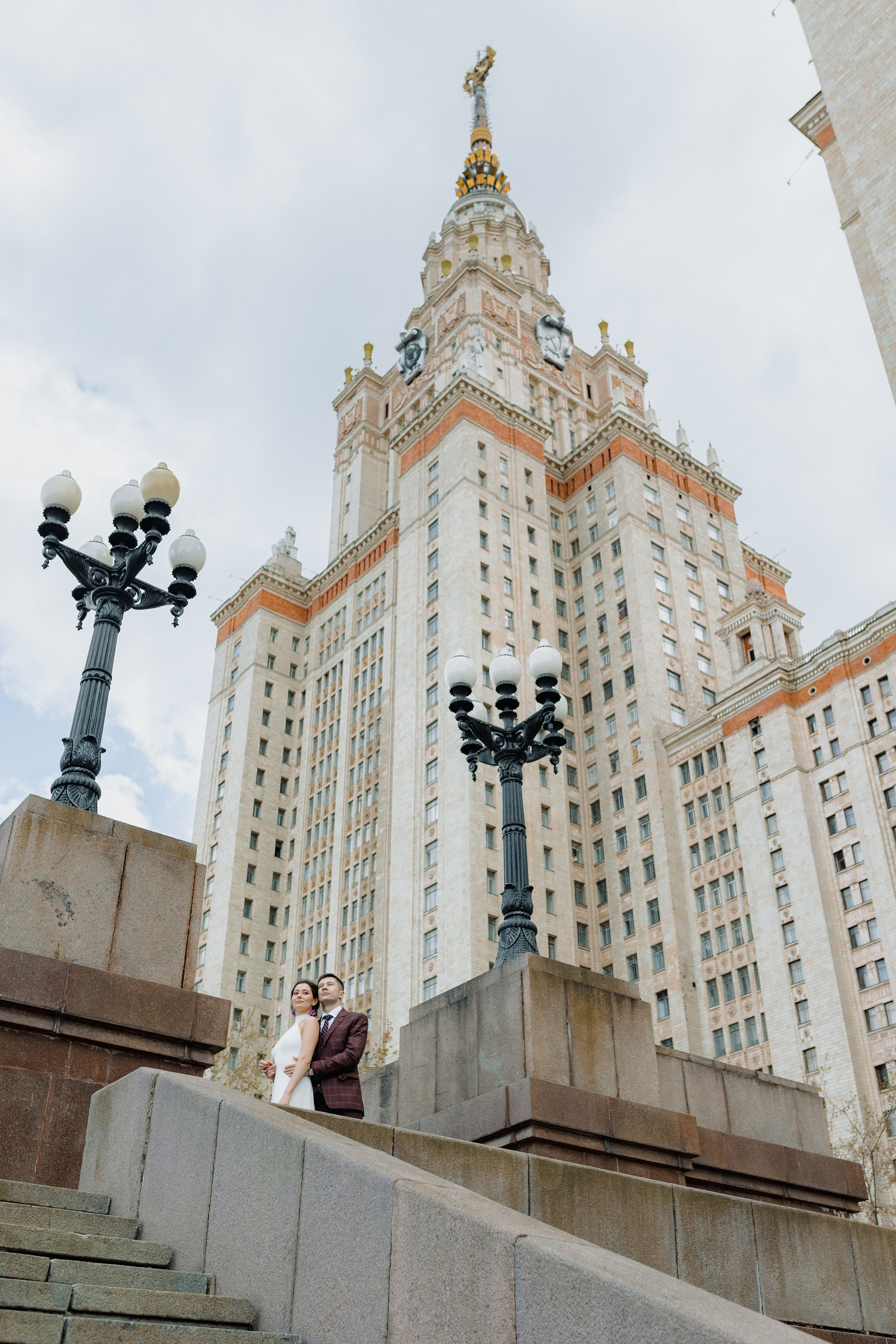 Свадебная фотосъёмка. Грибоедовский ЗАГС, МГУ. Портретный и семейный фотограф в Москве Мария Рослякова