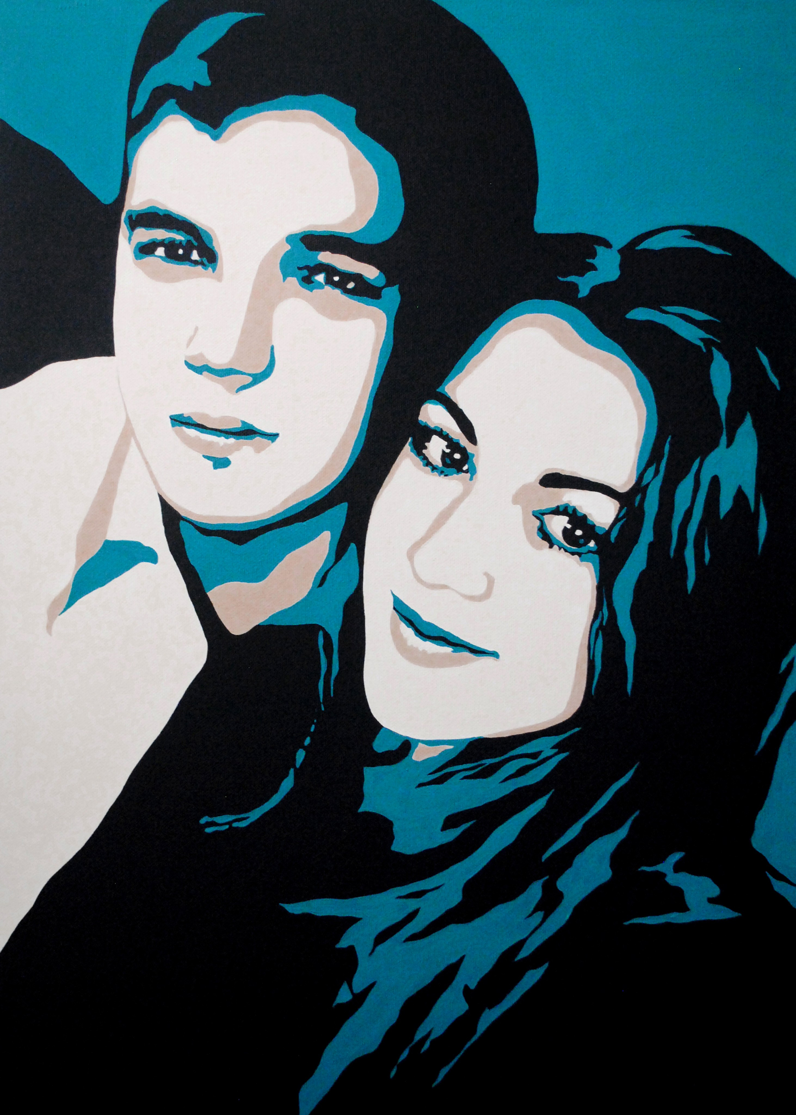 Холст, акрил (поп-арт)