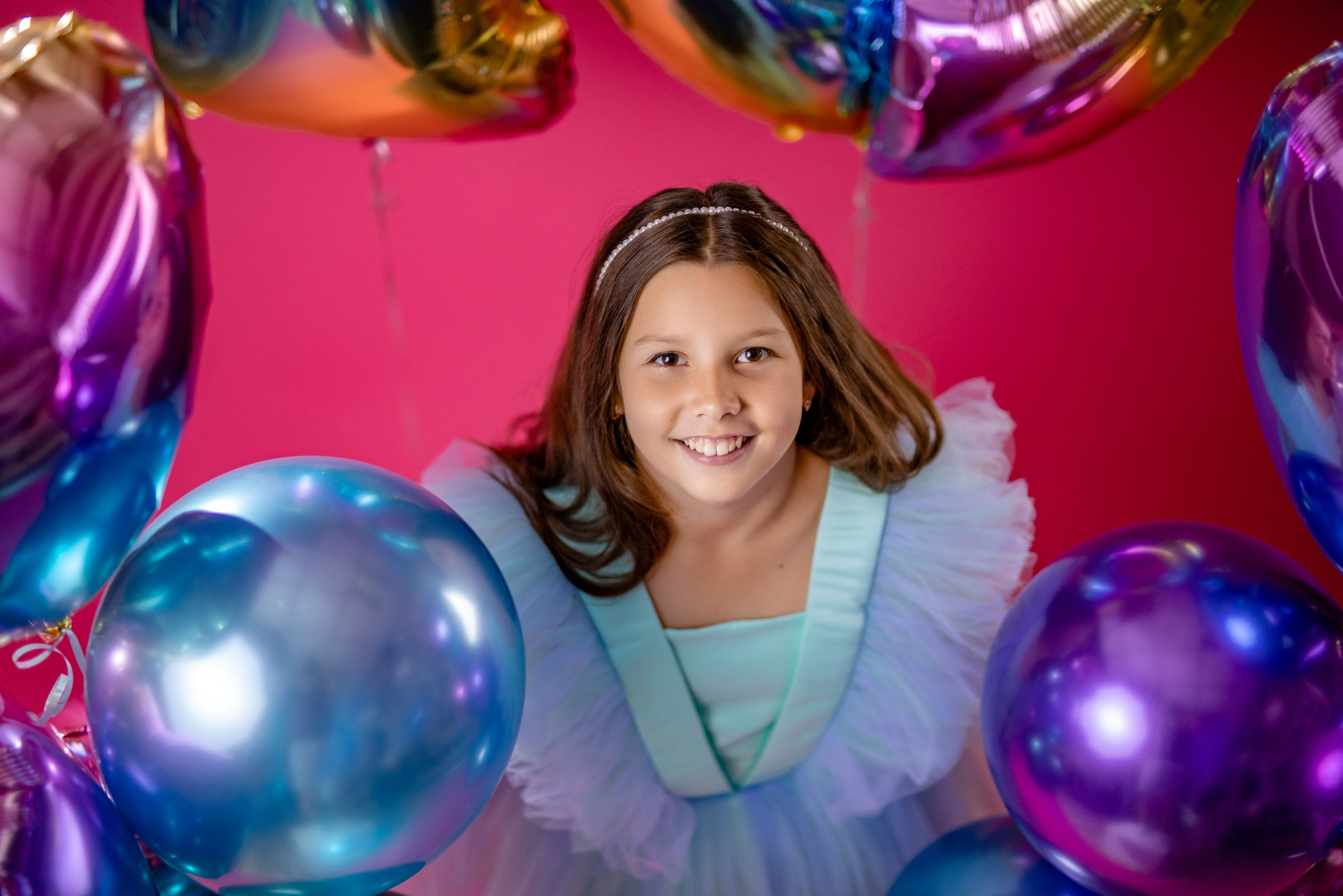 Стилизованная фотосессия в студии на день рождения ребёнка