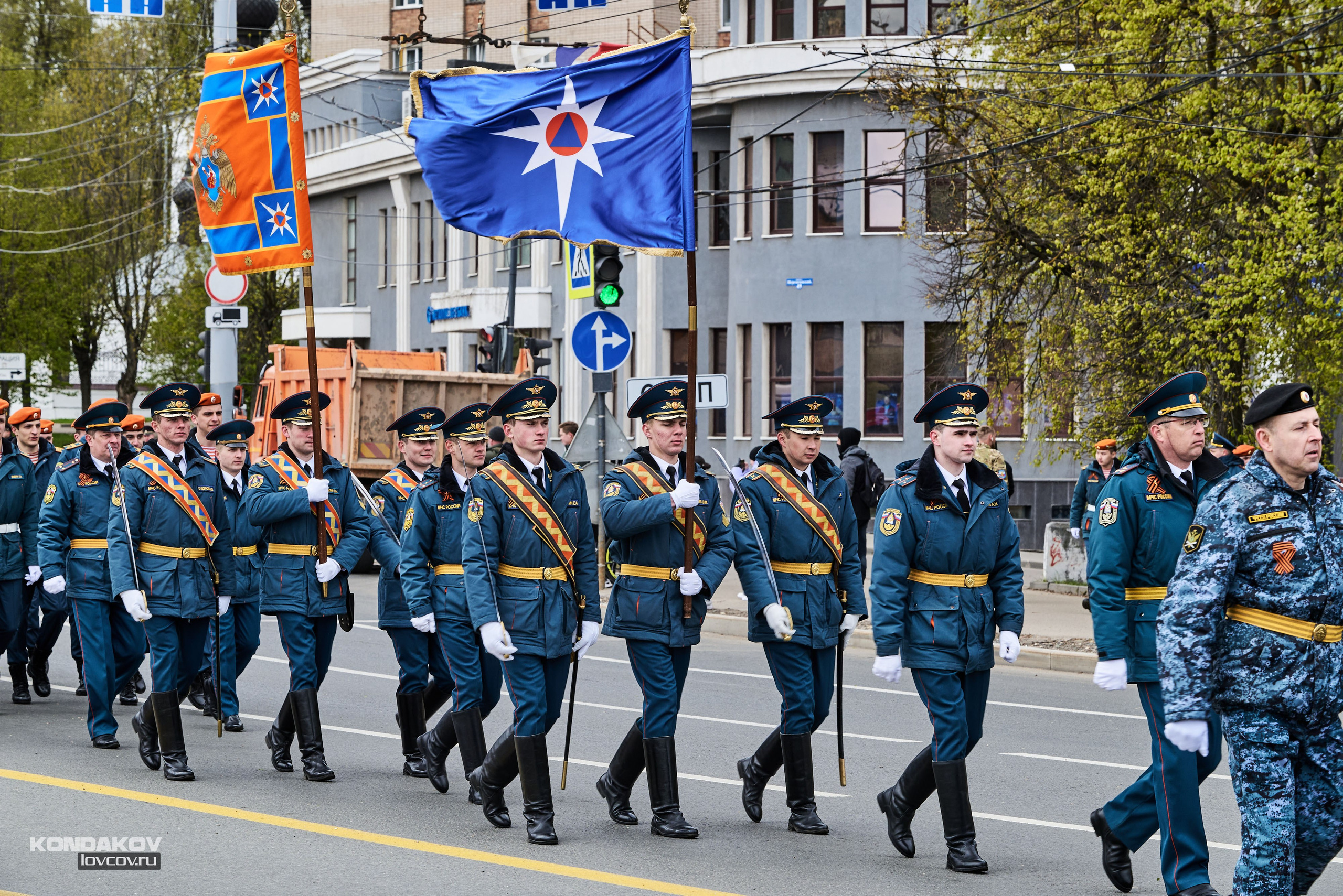 Парад в честь празднования День Победы 9 мая 2024 года в городе Иваново