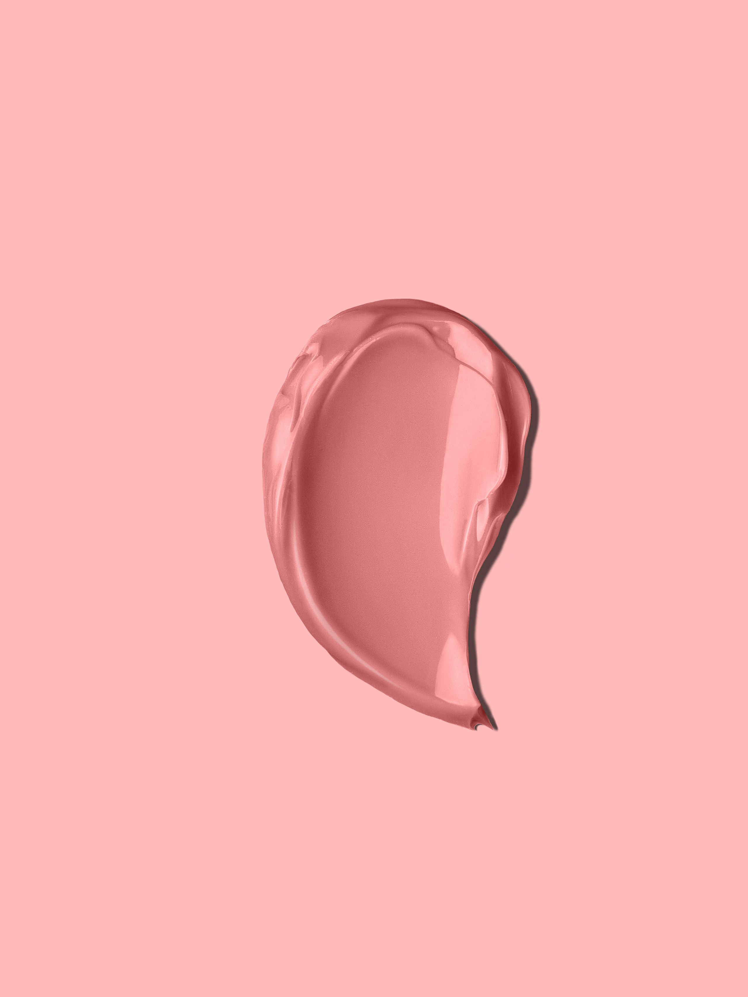 Свотч крема на розовом фоне