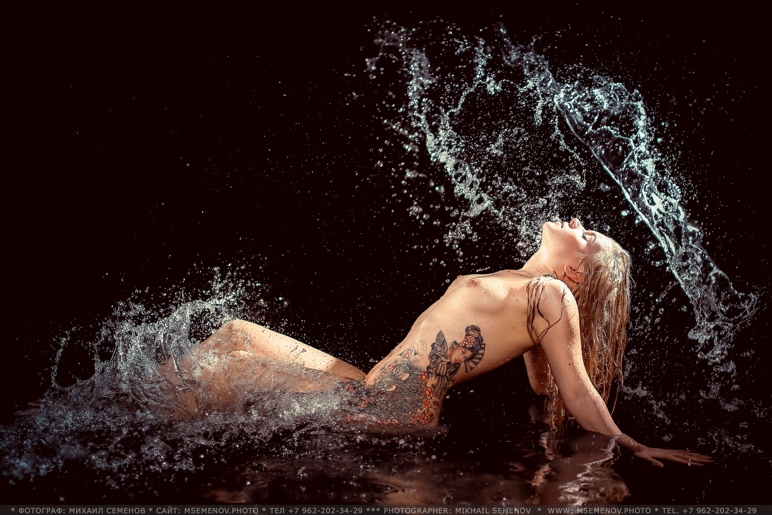 AQUA-photo session. Photographer for business Mikhail Semenov. Aqua photo studio, photo school