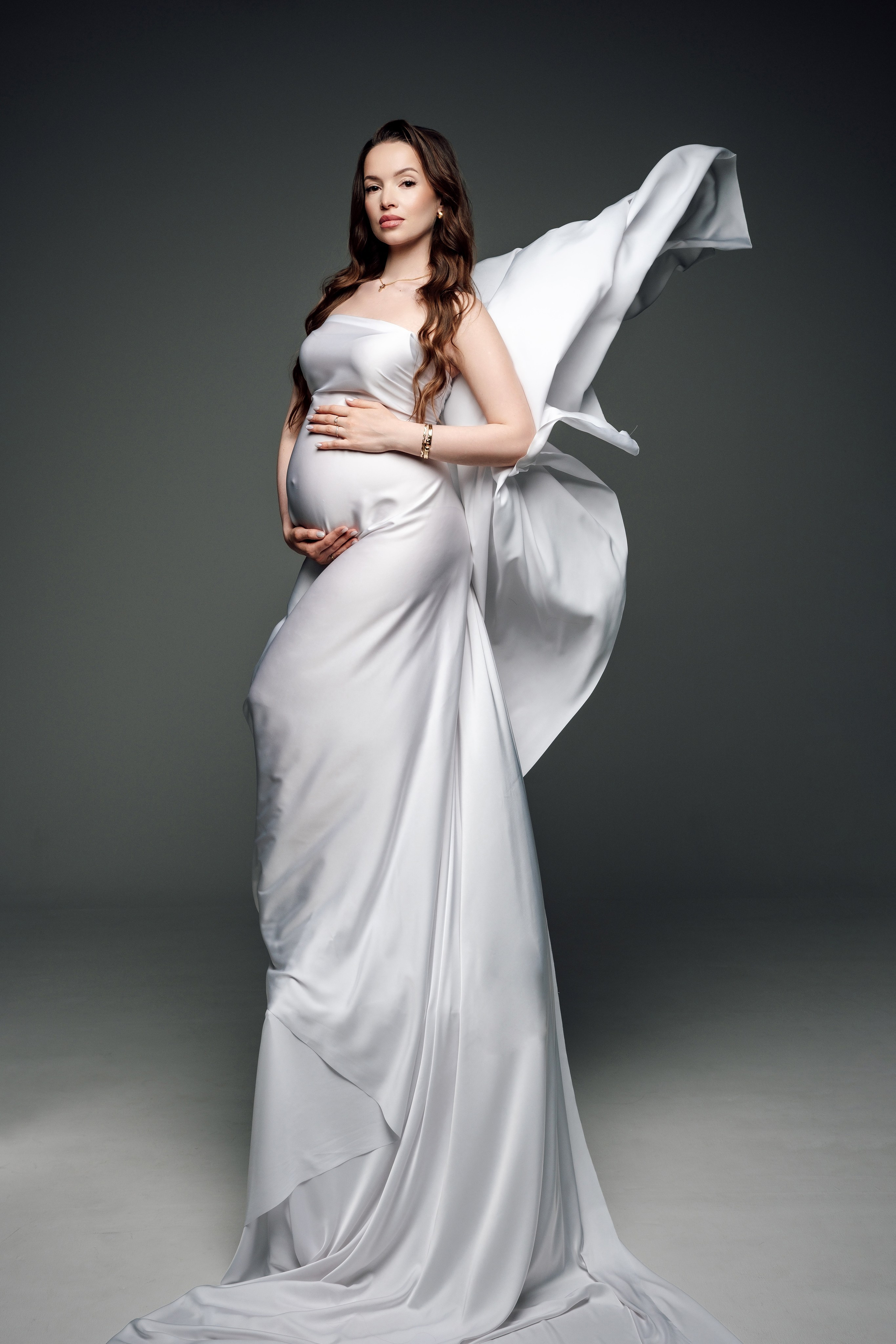 Фотосессия в тканях для беременной. Фотограф и видеограф Анна Жагорина