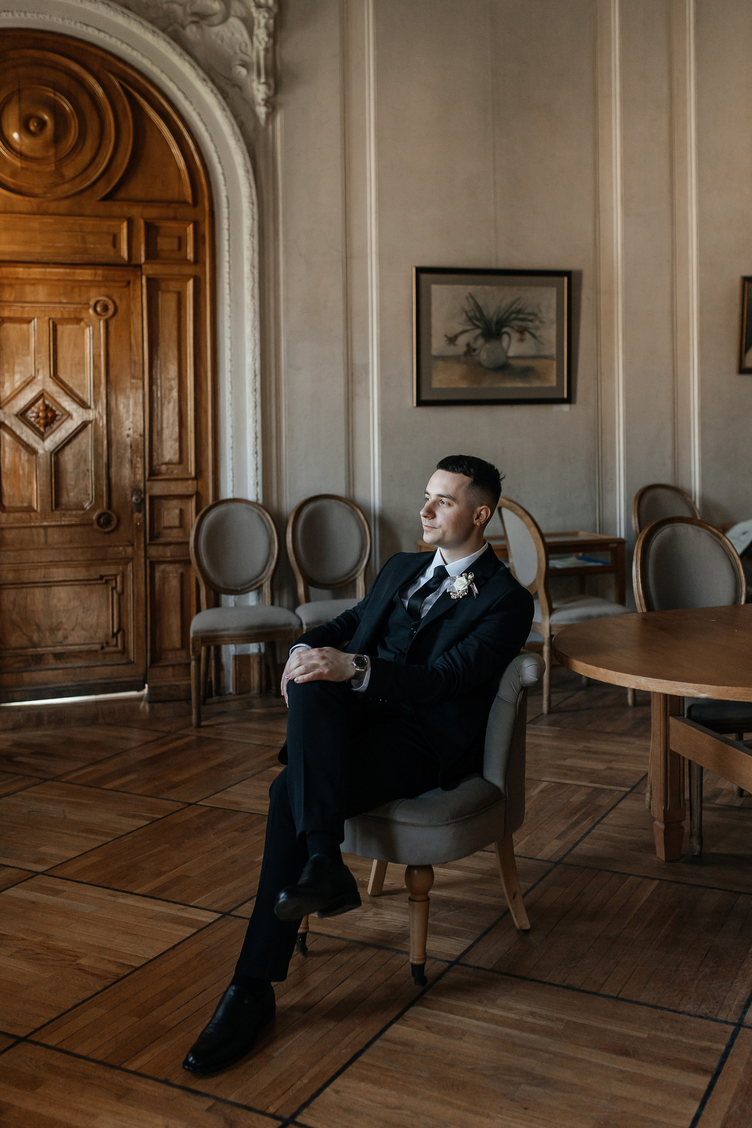 Свадебная фотосессия в Библиотеке-читальне им. А. С. Пушкина. Свадебный фотограф в Москве Дарья Олендарёва