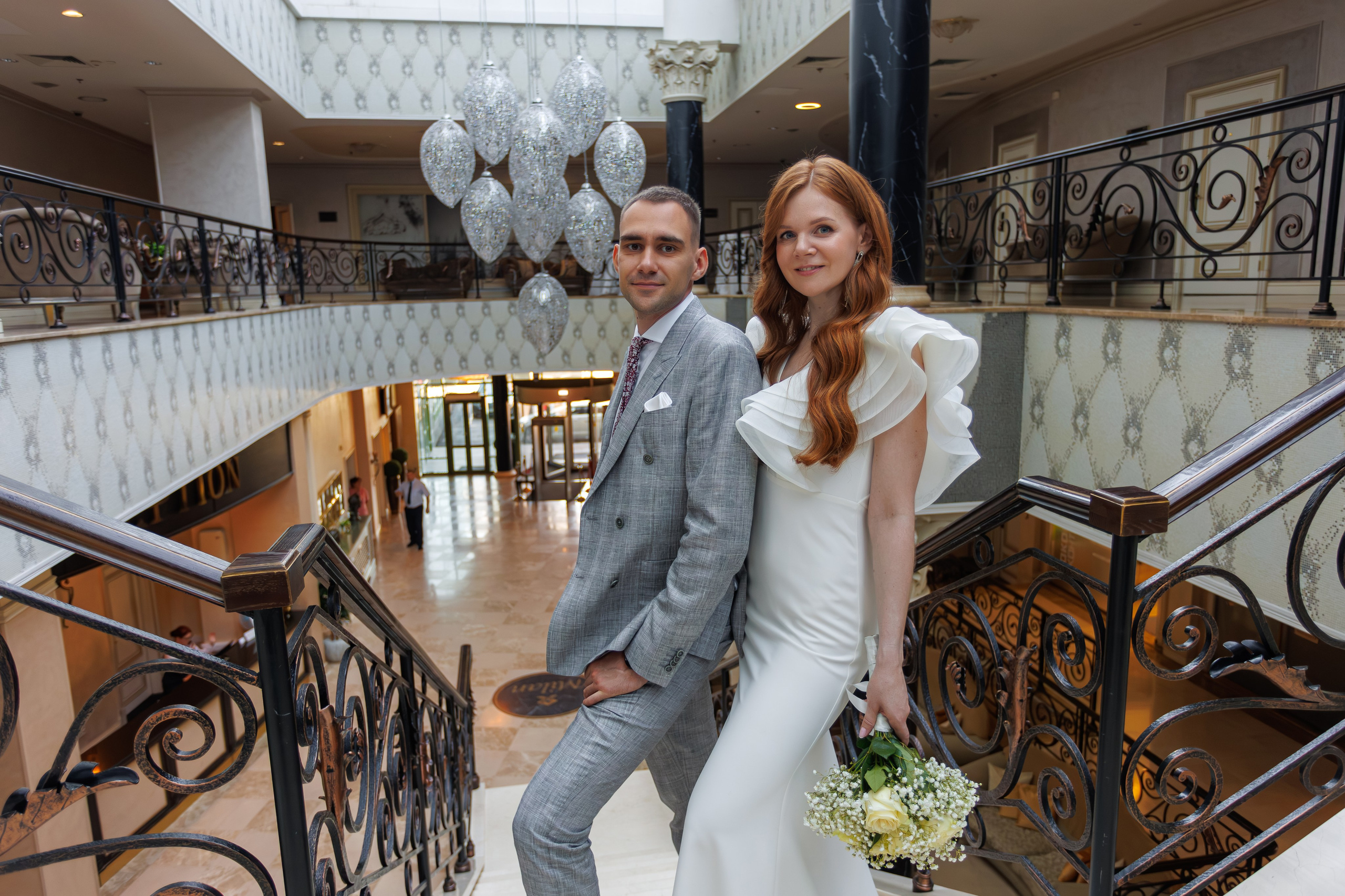 Свадебная фотосессия и сборы в отеле Милан (м. Домодедовская). Свадебный фотограф Москва и МО Сергей Киржаев