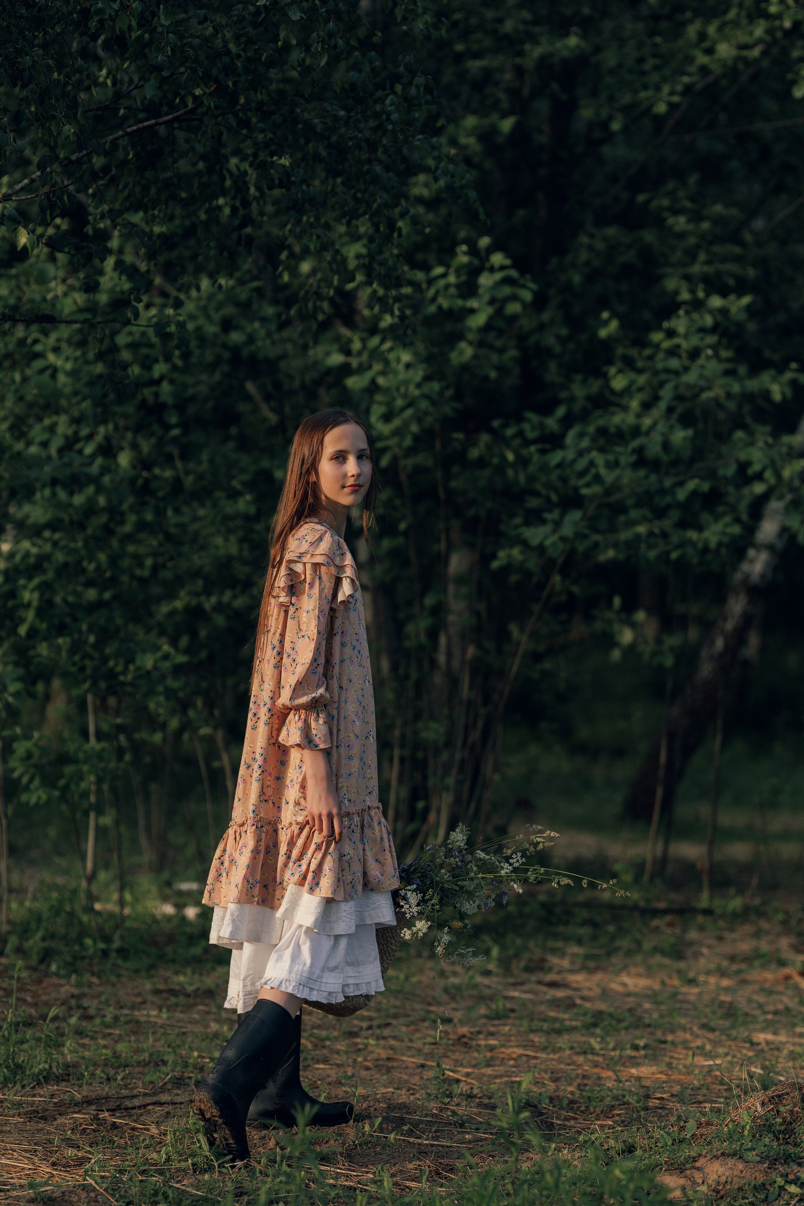 фотосессия с белой пони