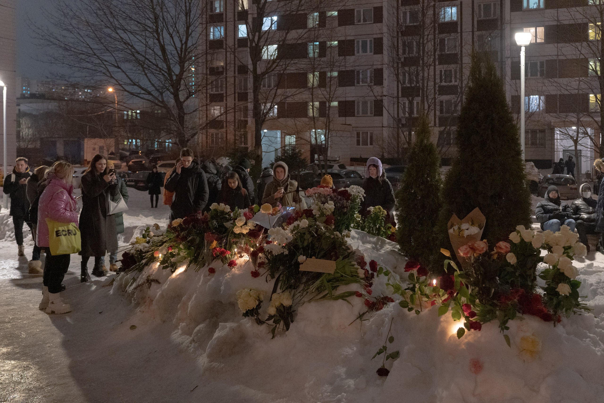 Funeral of Alexei Navalny. Ksenia Maksimova