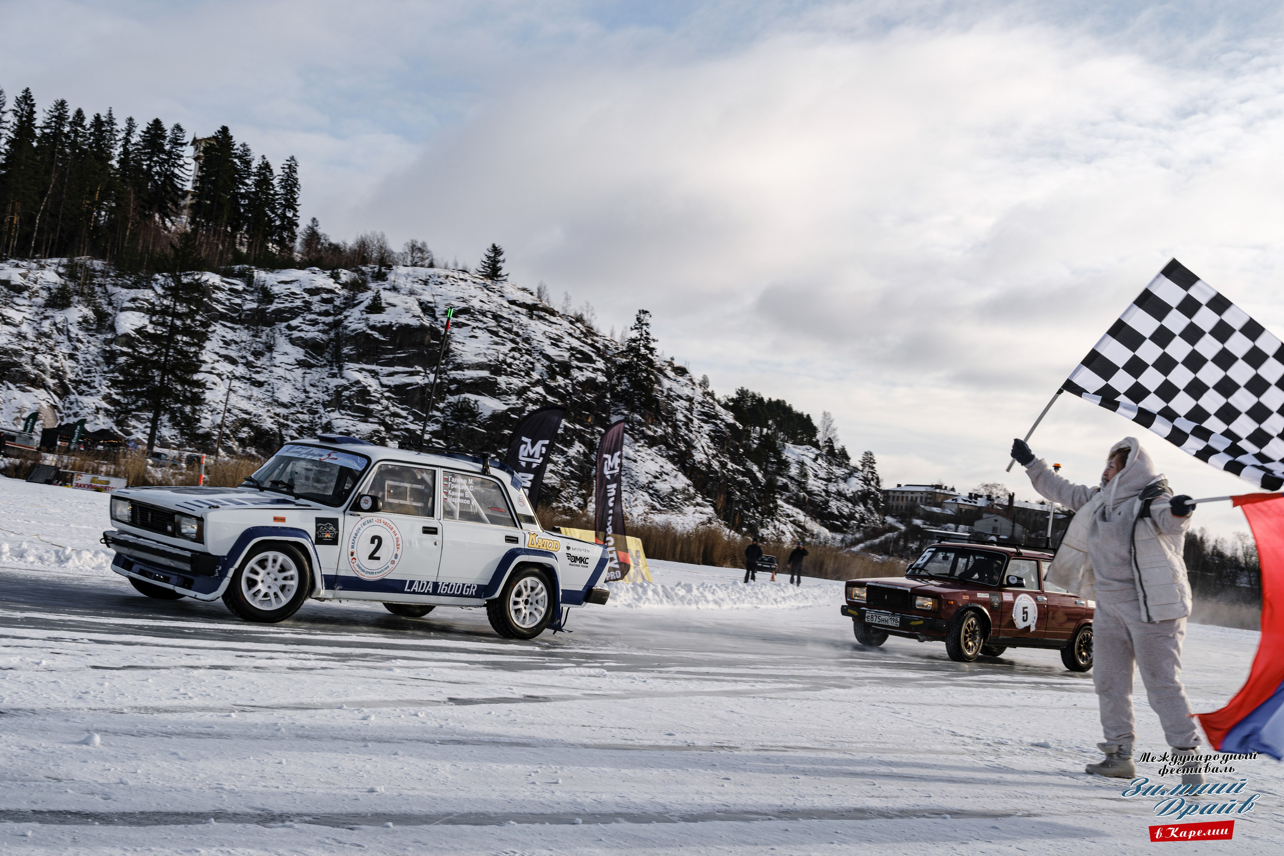 «Зимний Драйв в Карелии» Авто Марафон-гигант «25 часов на льду» Илона Накутис, Николай Грязин, джимхана, фотограф Антон Медведев, icoguar, Сортавала, Карелия