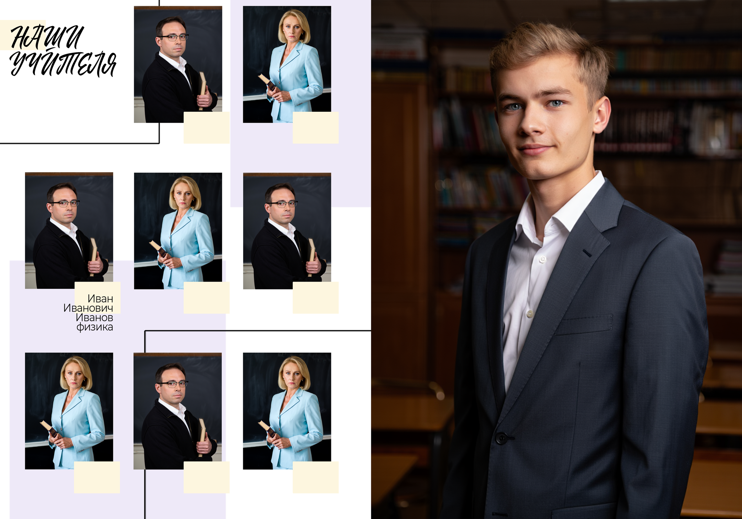 Школьный альбом РАМКИ 5 разворотов. Фотограф в Анапе Олег Зекерьяев