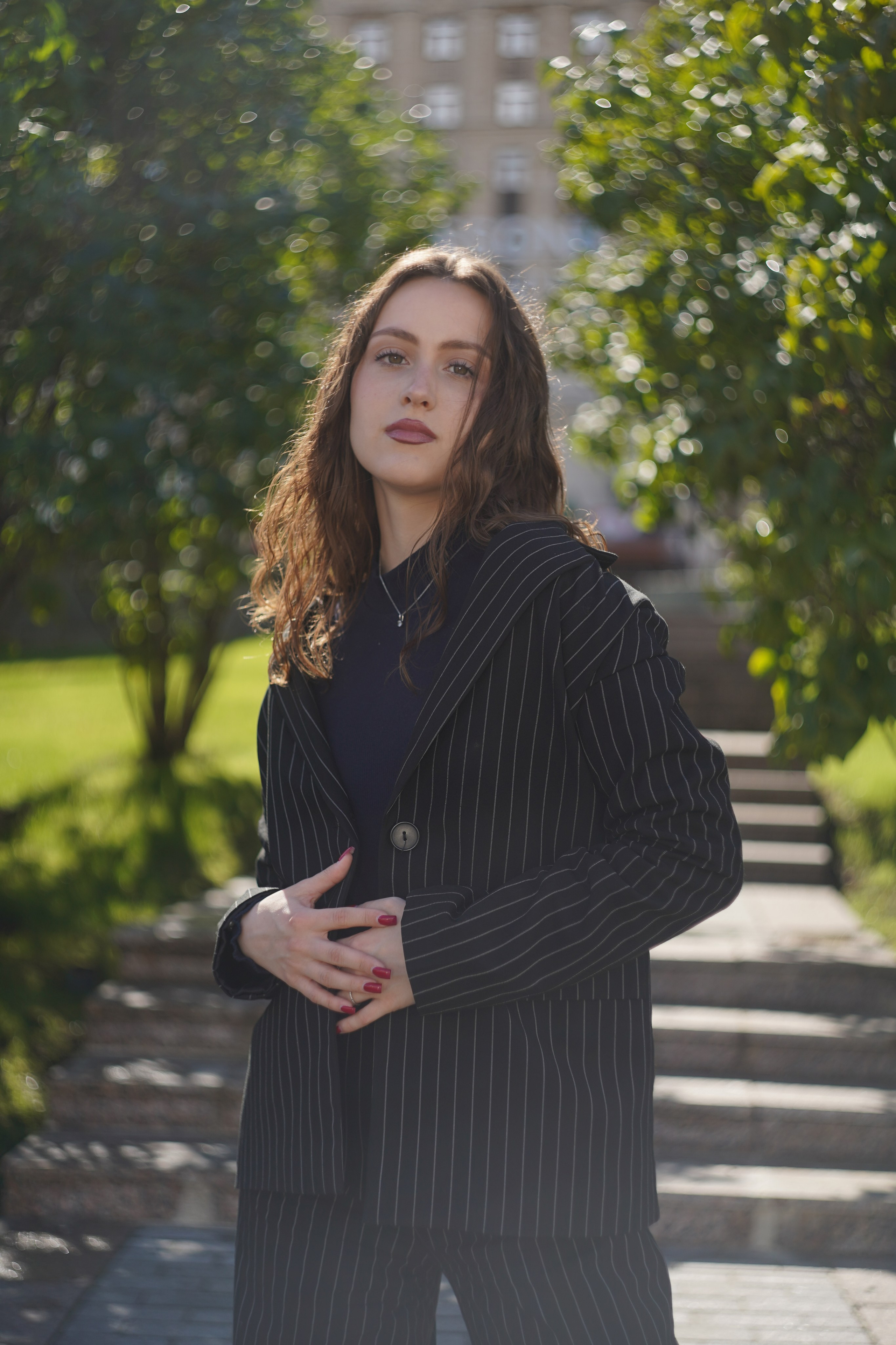 Ретро фотосессия на фоне сталинских высоток