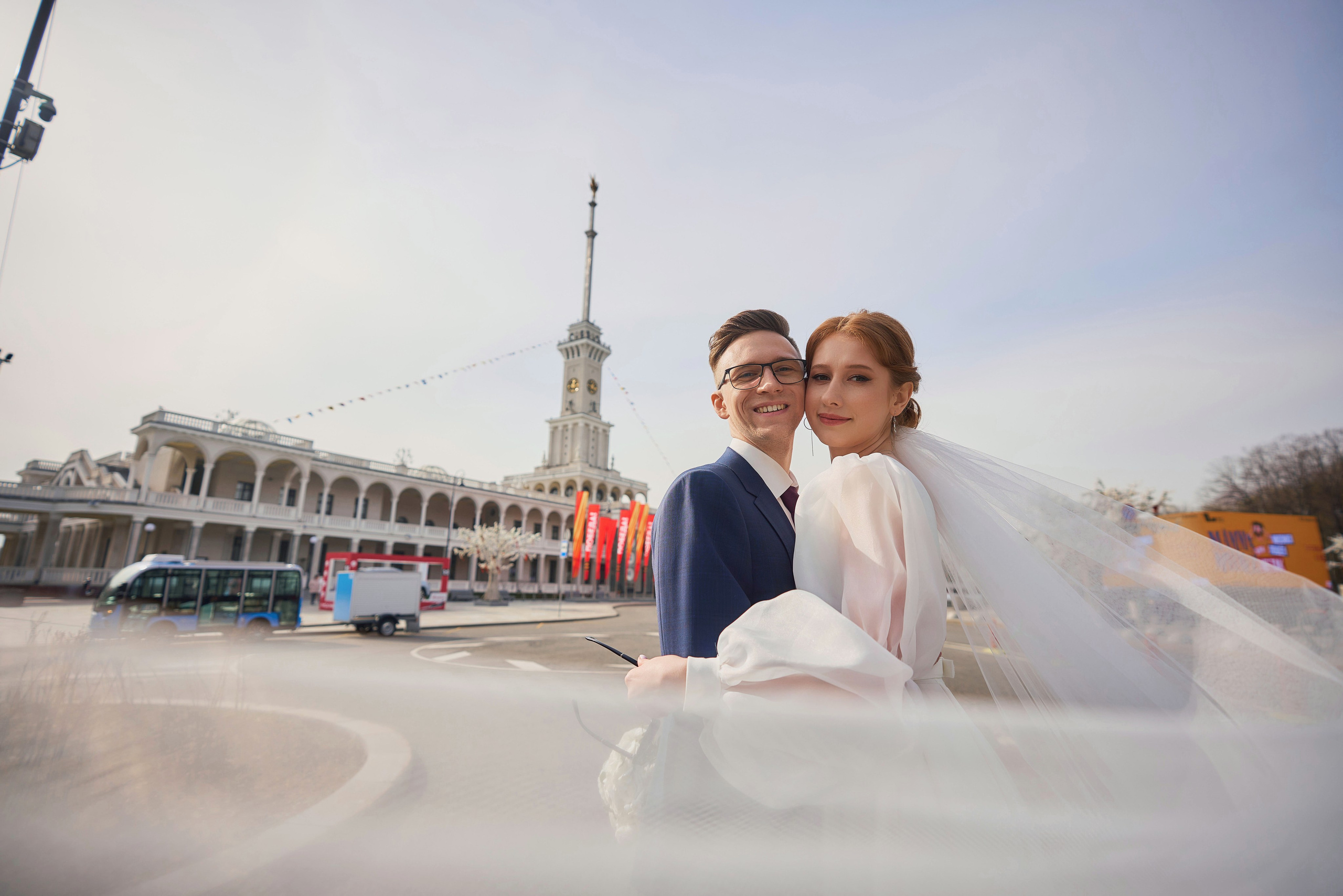 Свадебная Фотосессия в Савёловском ЗАГС и парке Речного Вокзала Москвы