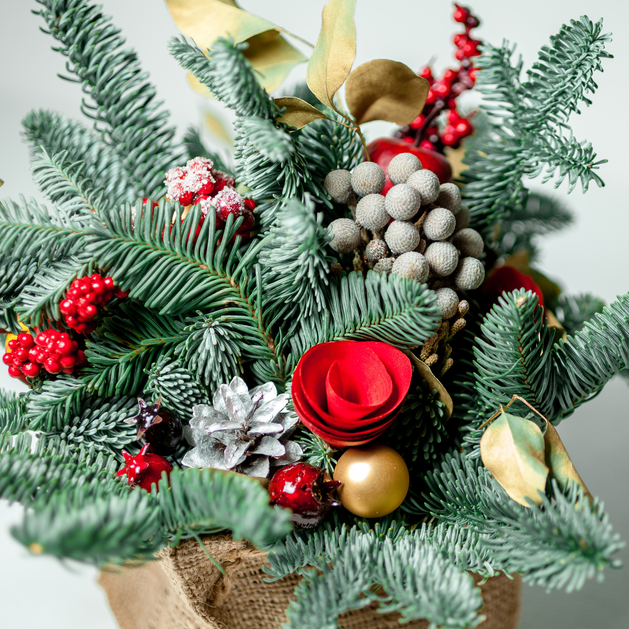 Новогодняя композиция. Флорист Маргарита Гладкова