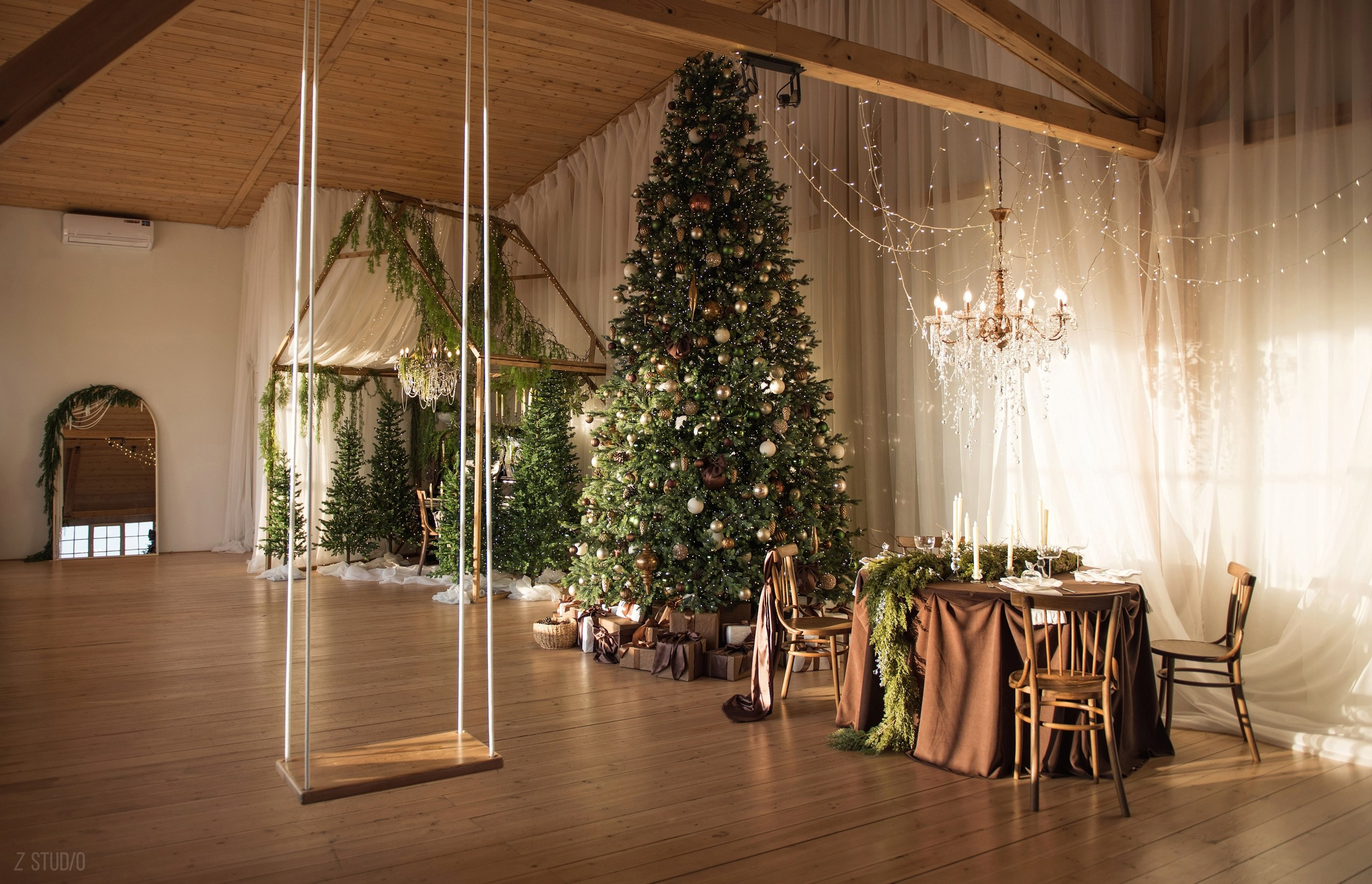 Новогодние студии Нск. Виктория Файфер| фотограф Новосибирск