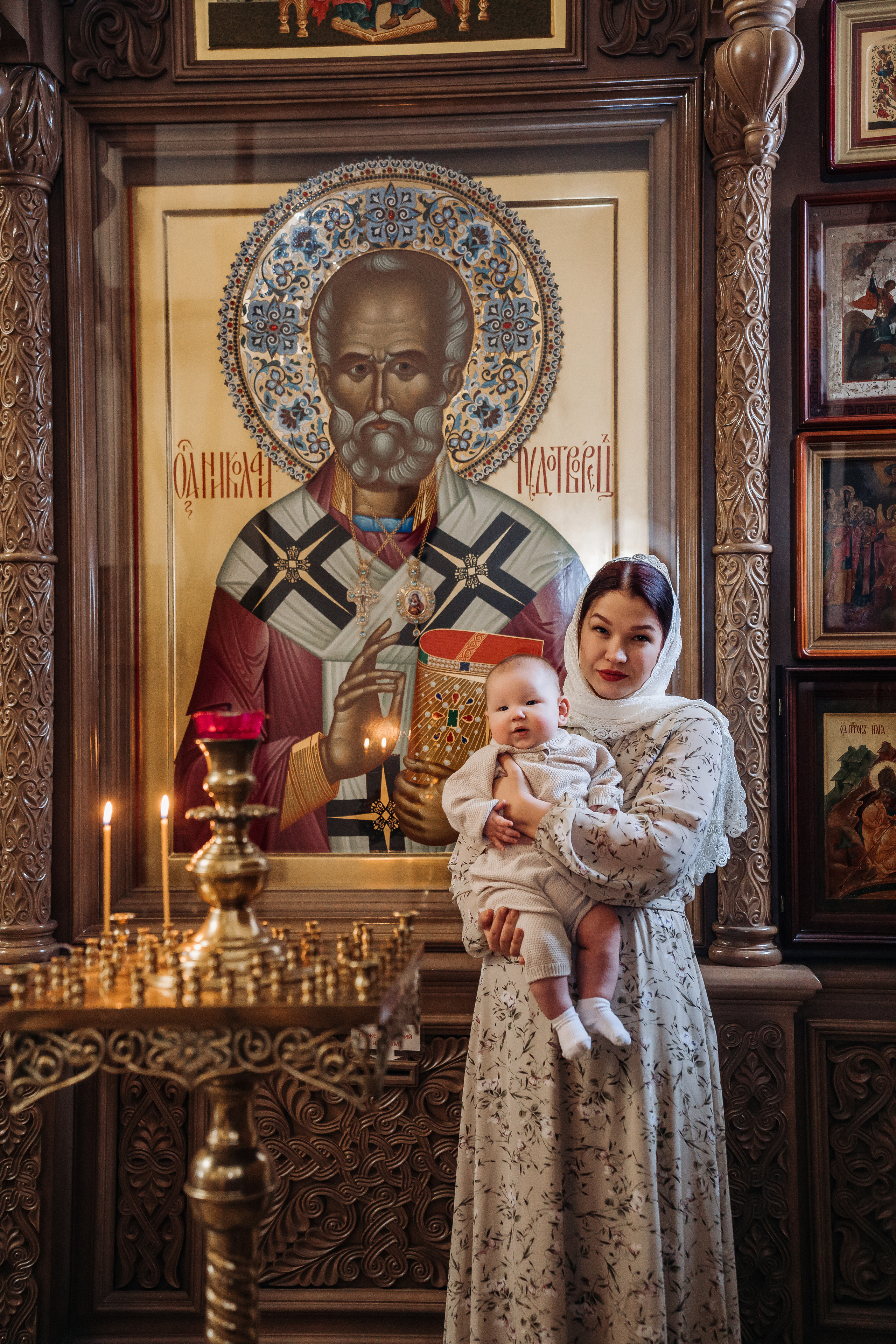 Фотограф на крещение в Храме Новомучеников д. Митрополье