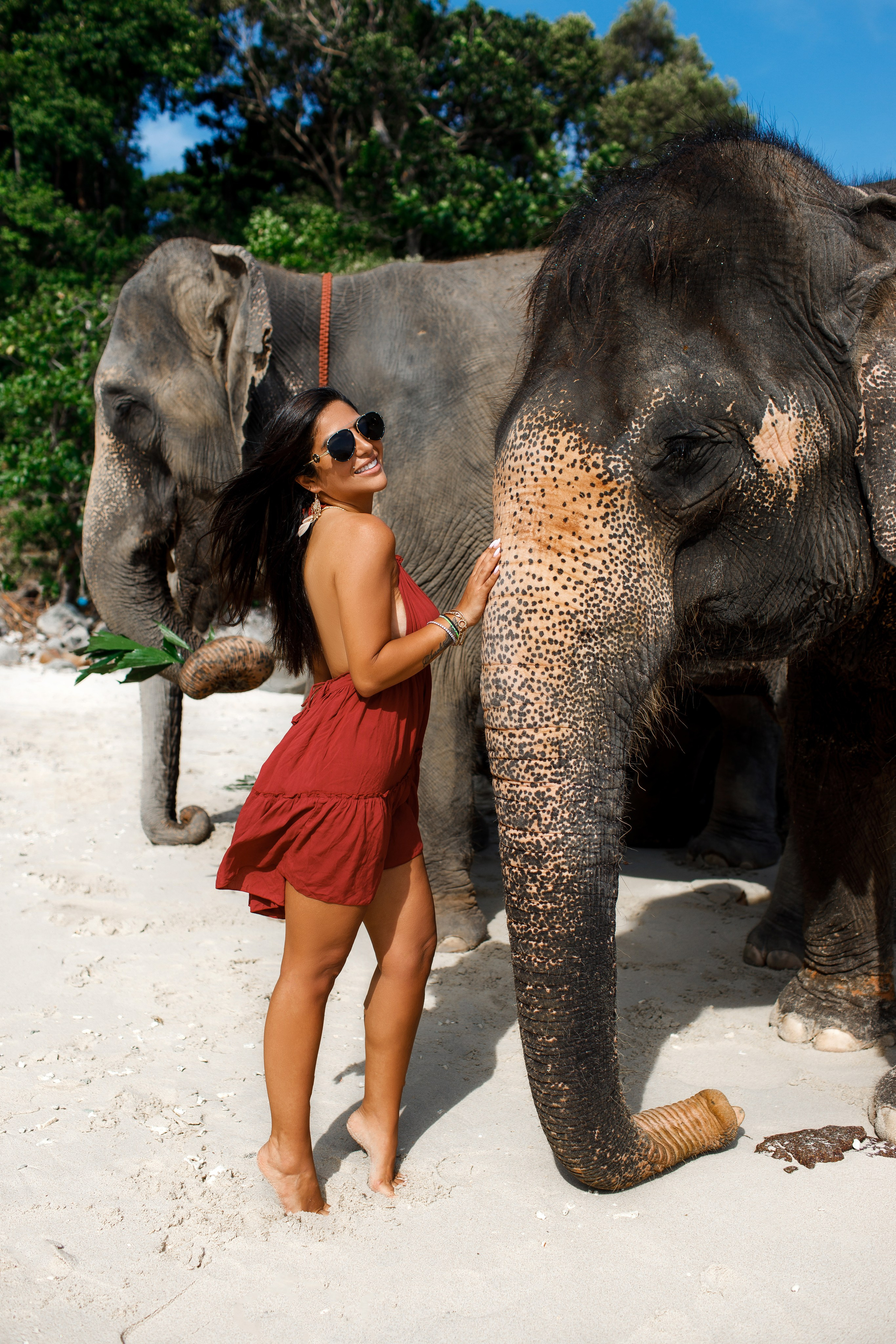Фотосессия со слонами на Пхукете. Фотограф на Пхукете в Таиланде