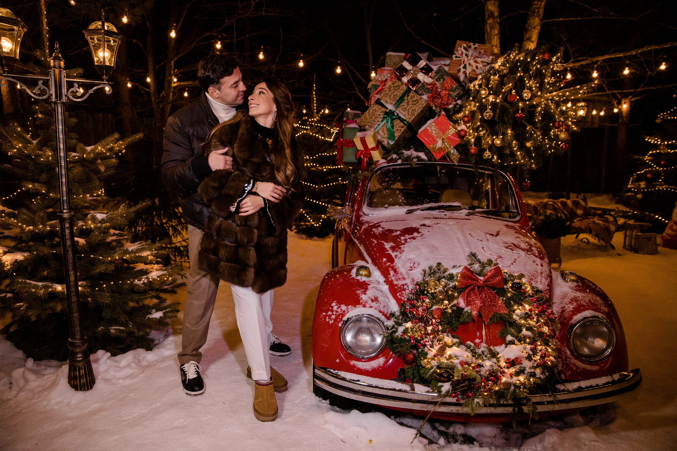 Новогодние фотосессии — уличные локации. Семейный и детский фотограф в Москве Вера Ускова