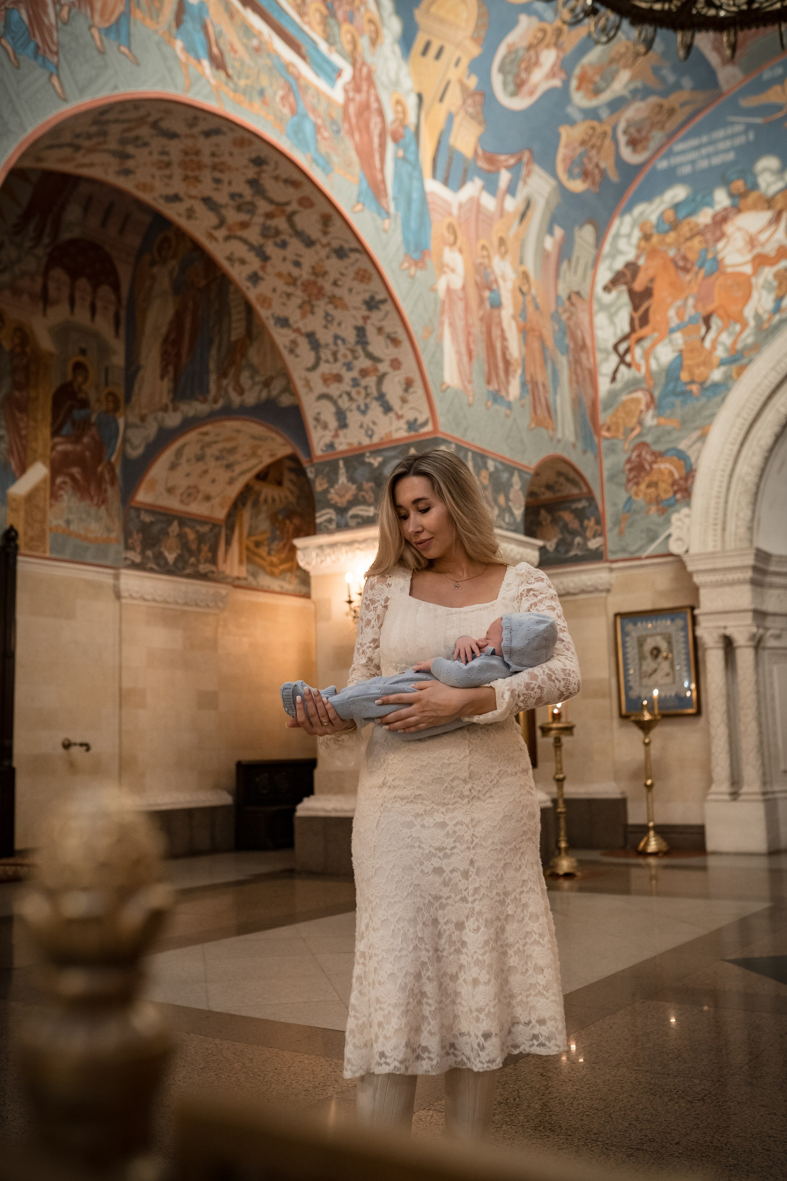 Крещение в Храме Христа Спасителя. Фотограф Крещения и Венчания в Москве