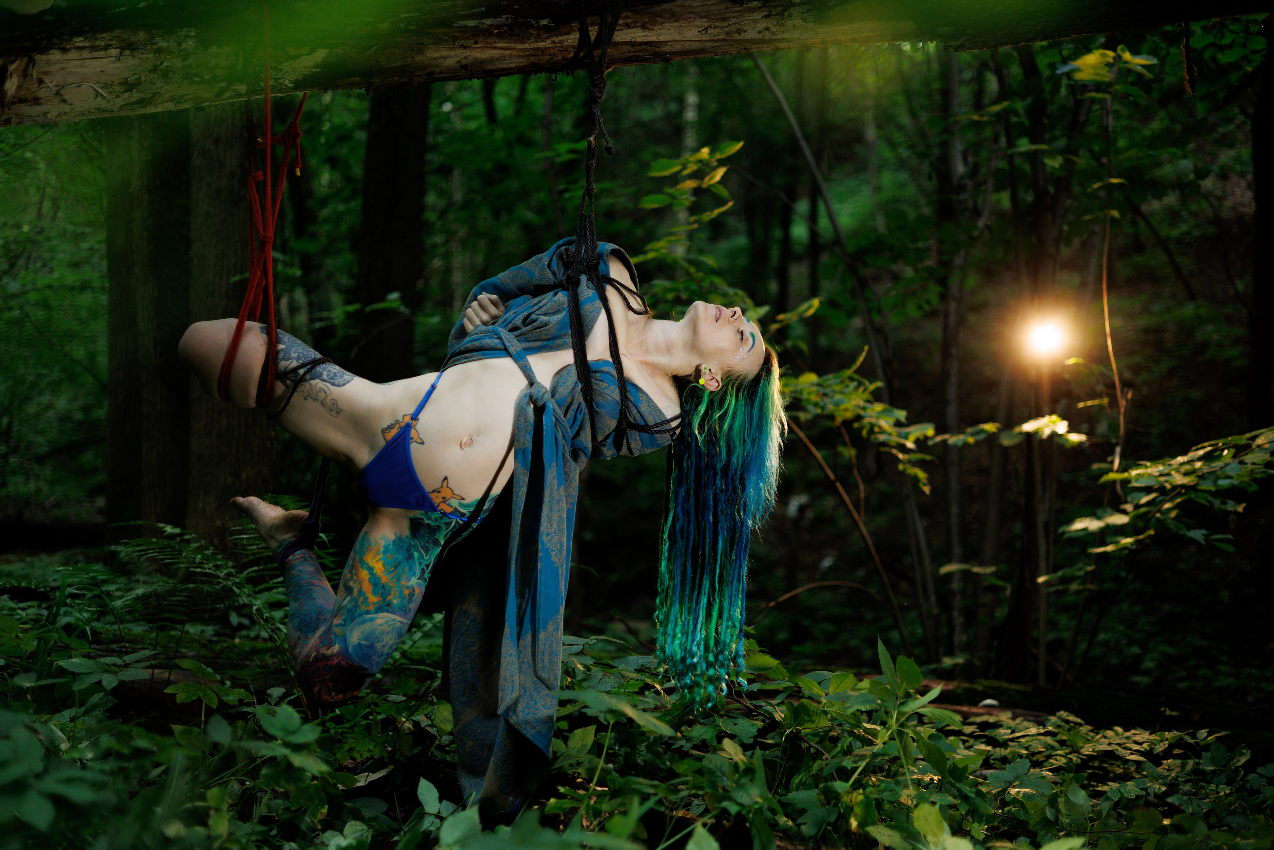 Индивидуальная портретная фотосессия в лесу