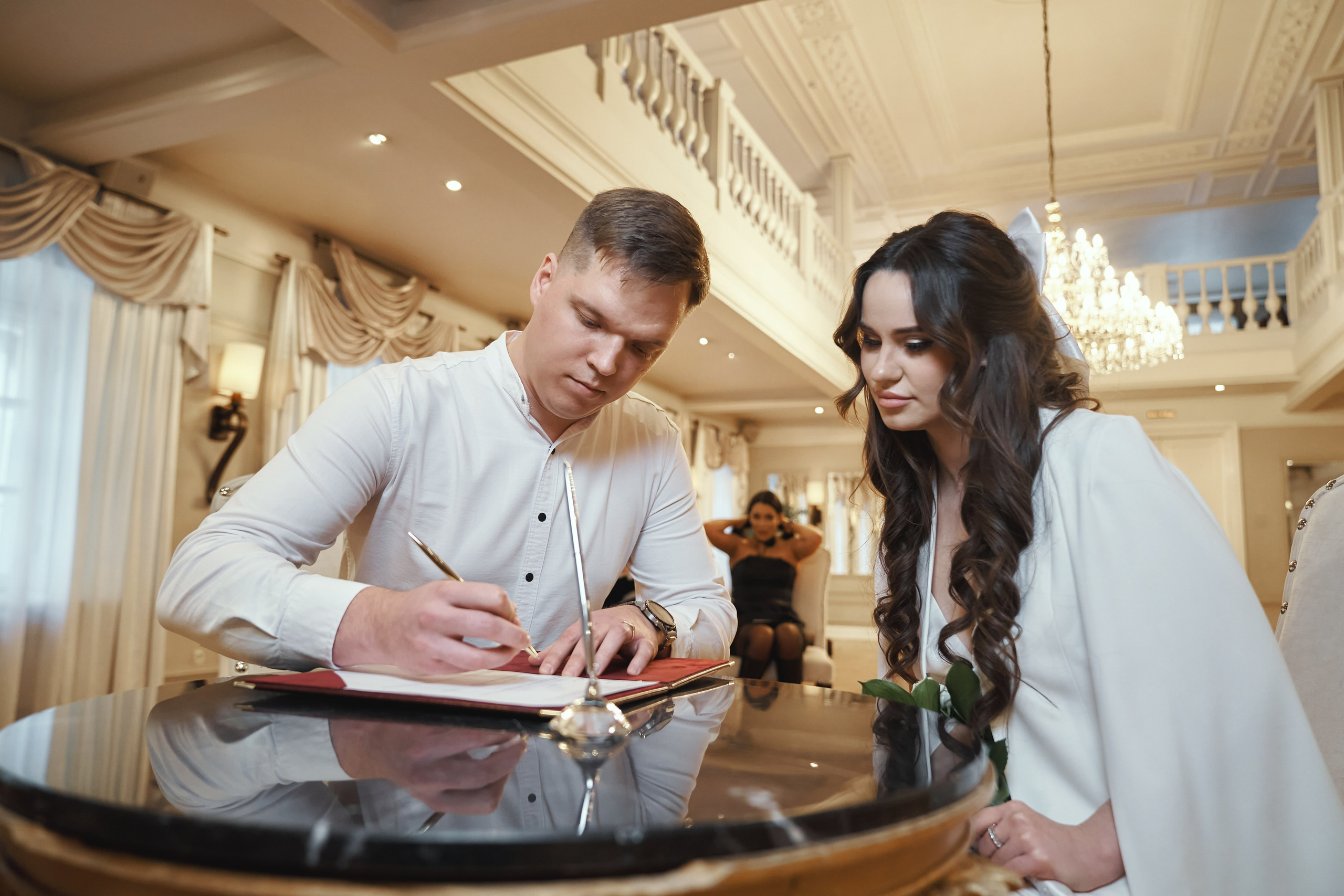 Регистрация брака в ресторане Гусятникофф. Фотограф на свадьбу