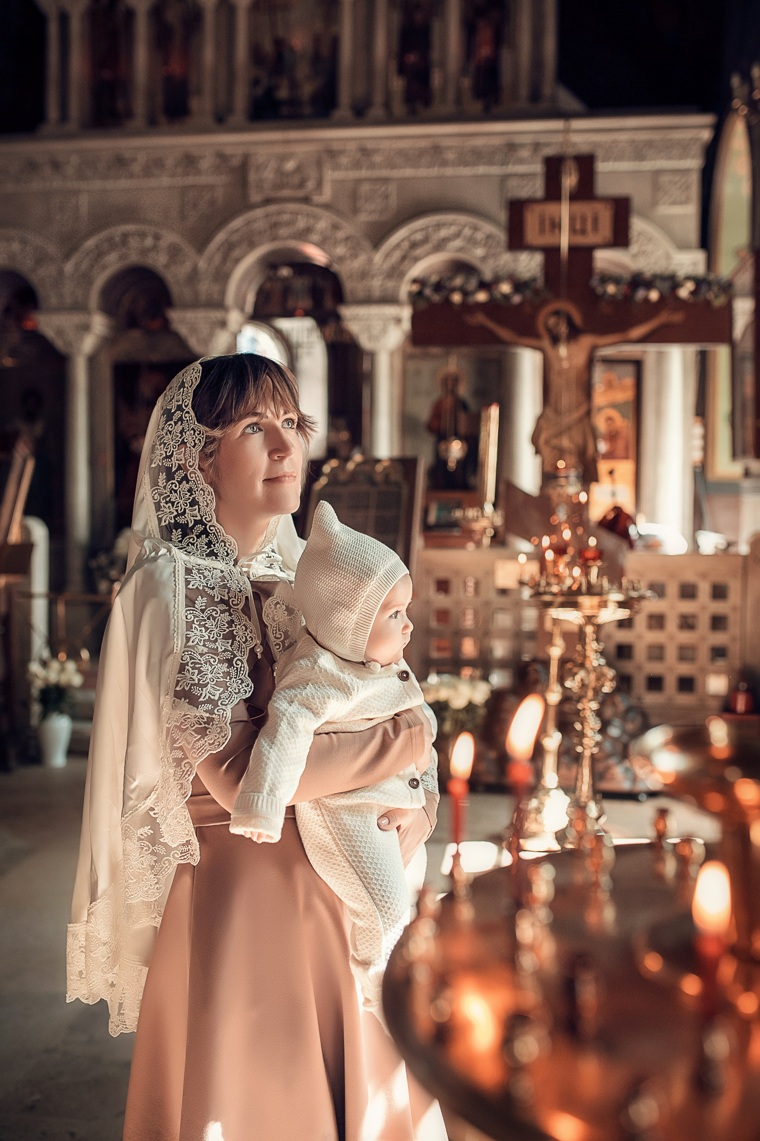 Крещение Екатерины в храме Святого Пимена в новых Воротниках